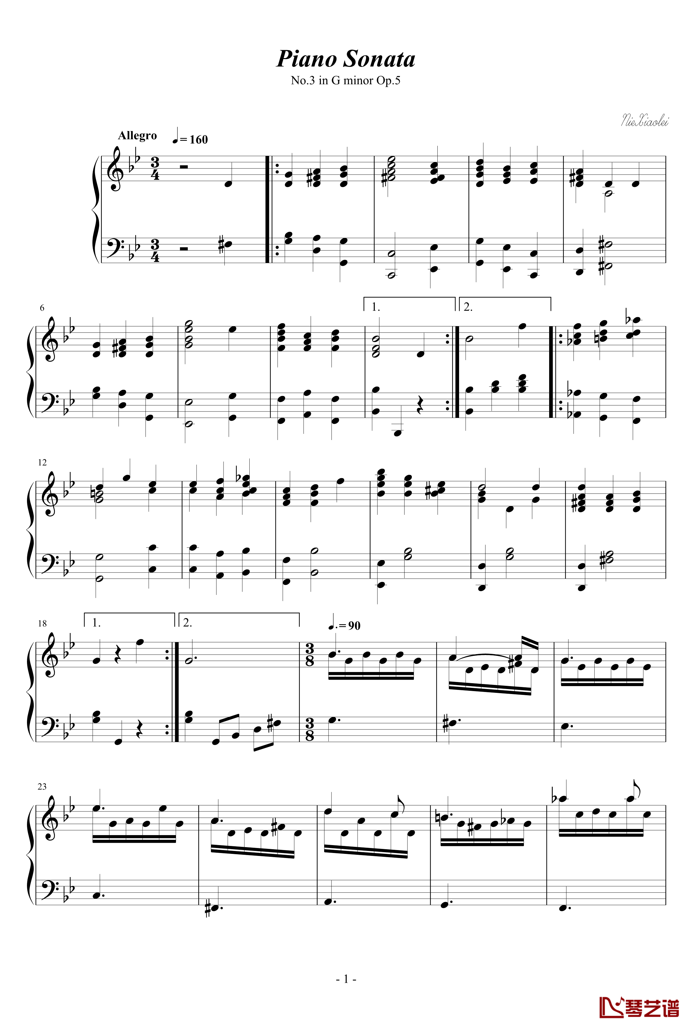 第三钢琴奏鸣曲钢琴谱-第三乐章-nzh19341