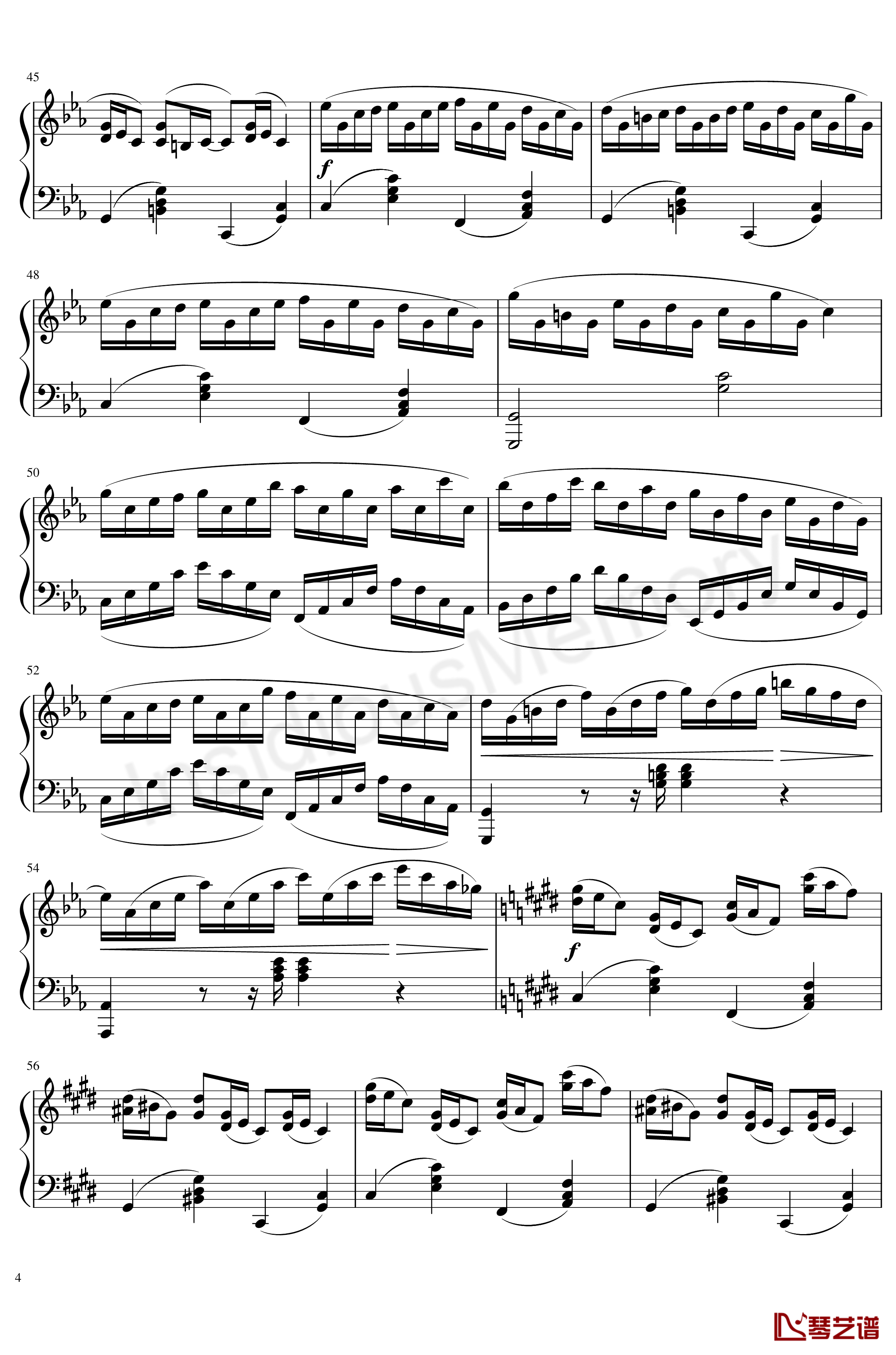 克罗地亚狂想曲钢琴谱-马克西姆-Maksim·Mrvica4