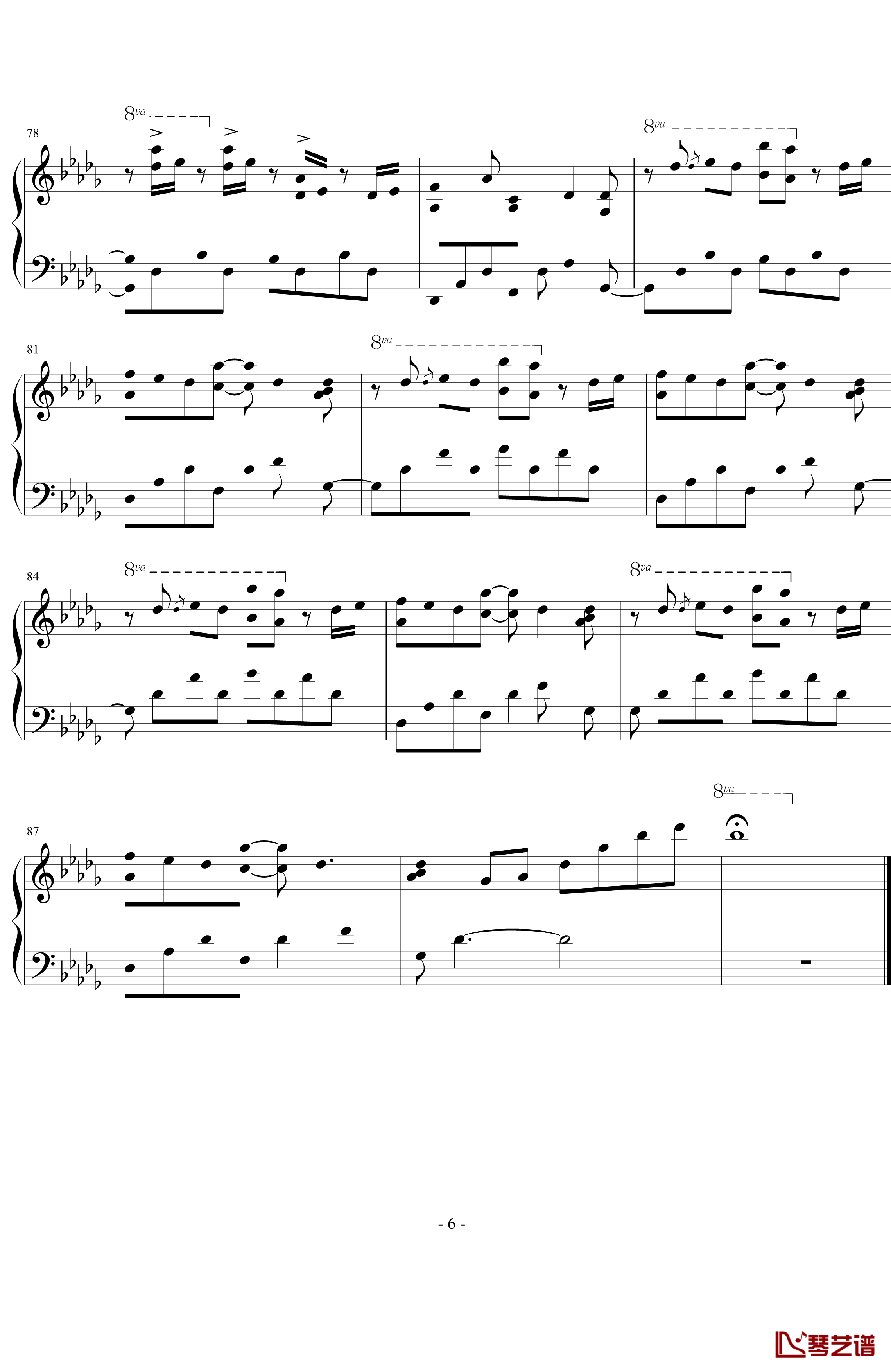 may be钢琴谱-演奏会live版本-Yiruma6