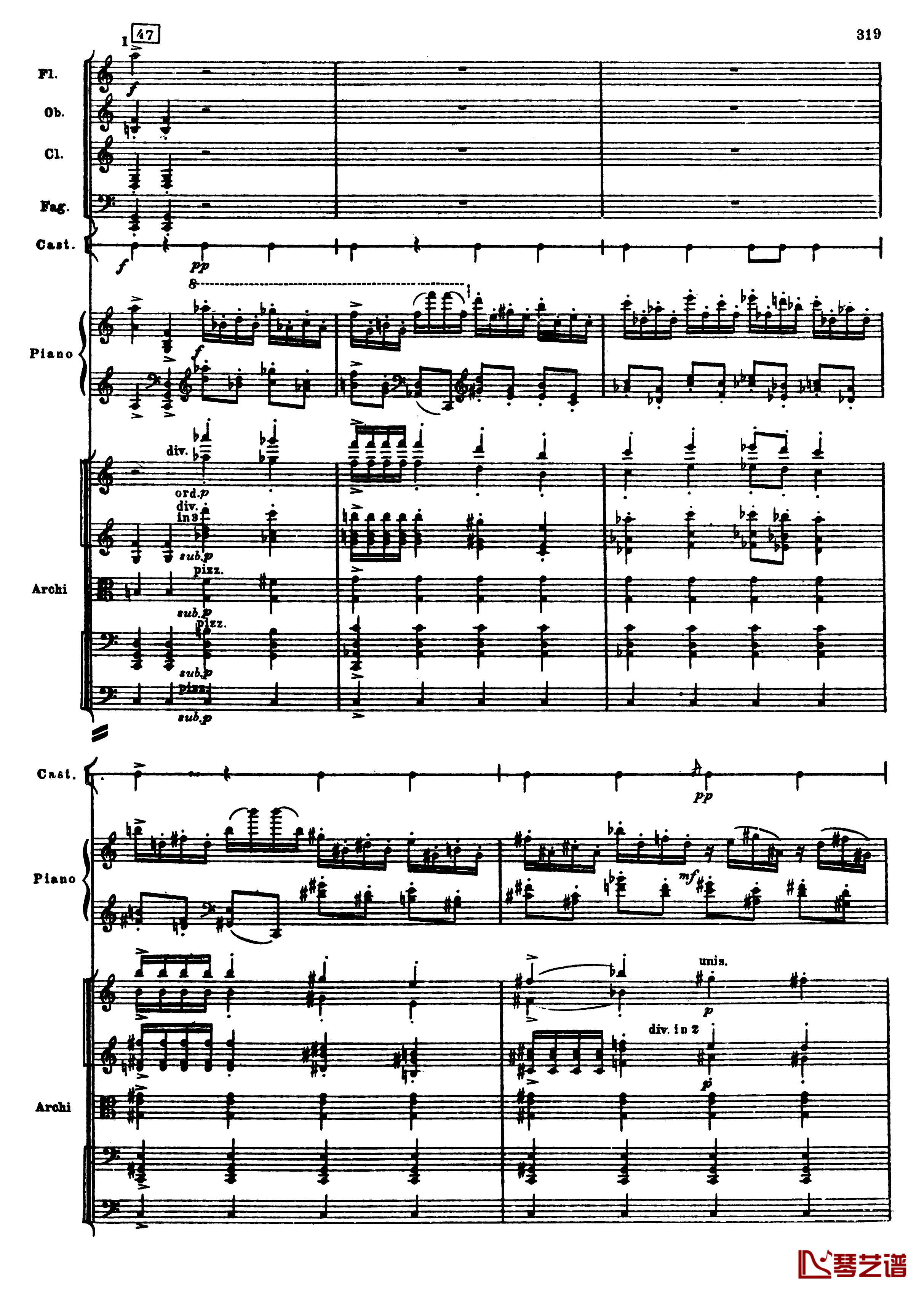 普罗科菲耶夫第三钢琴协奏曲钢琴谱-总谱-普罗科非耶夫51