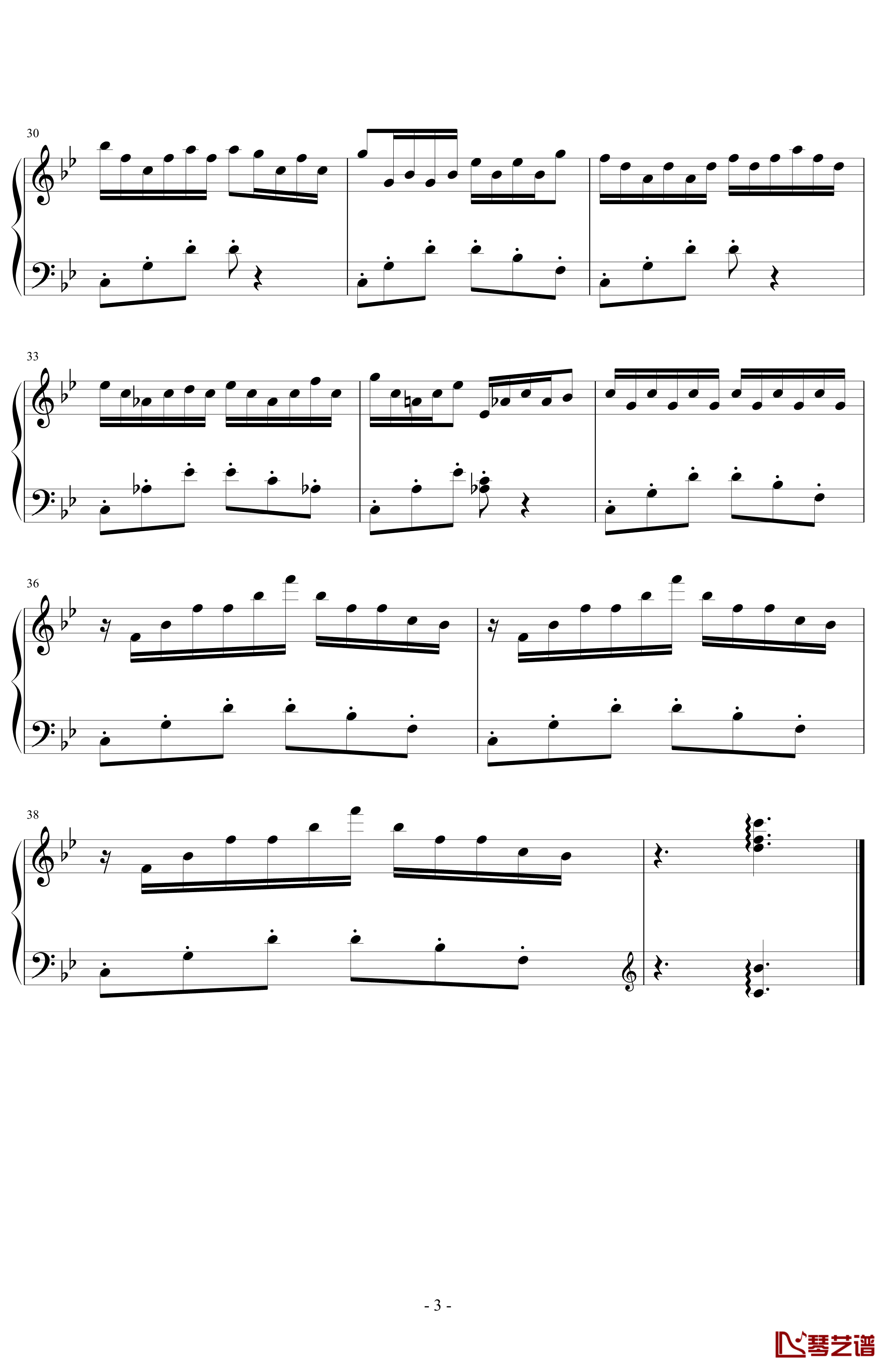 最终幻想8Blue Fields钢琴谱-官方版-最终幻想3