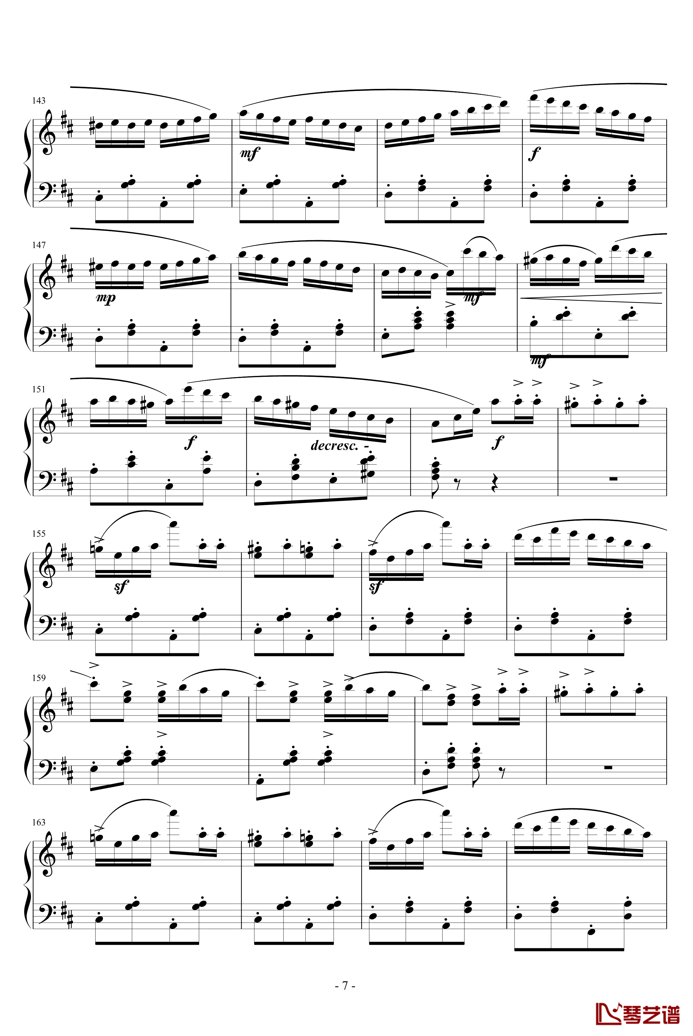 意大利波尔卡钢琴谱-拉赫马尼若夫7