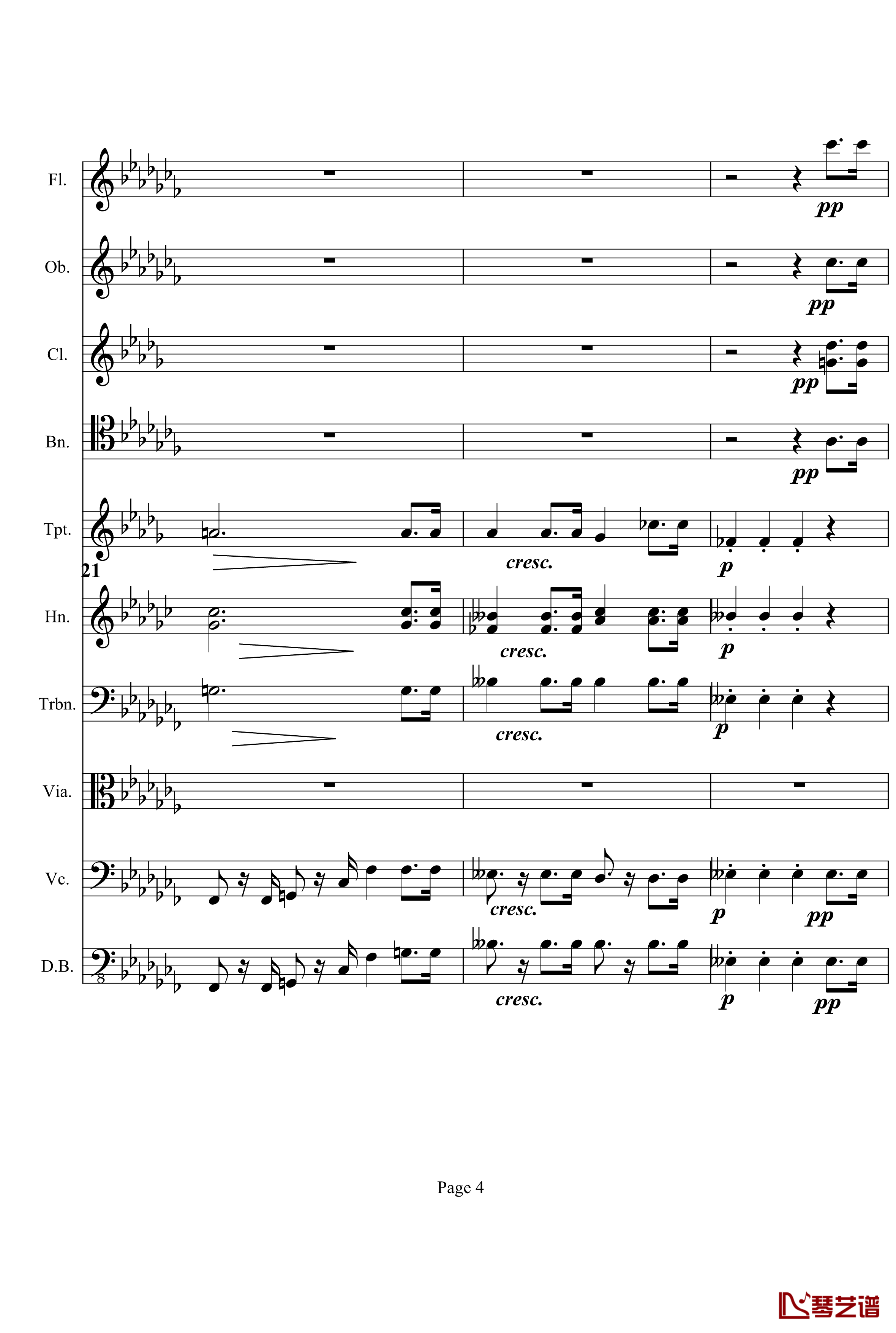 奏鸣曲之交响钢琴谱-第12首-Ⅲ-贝多芬-beethoven4