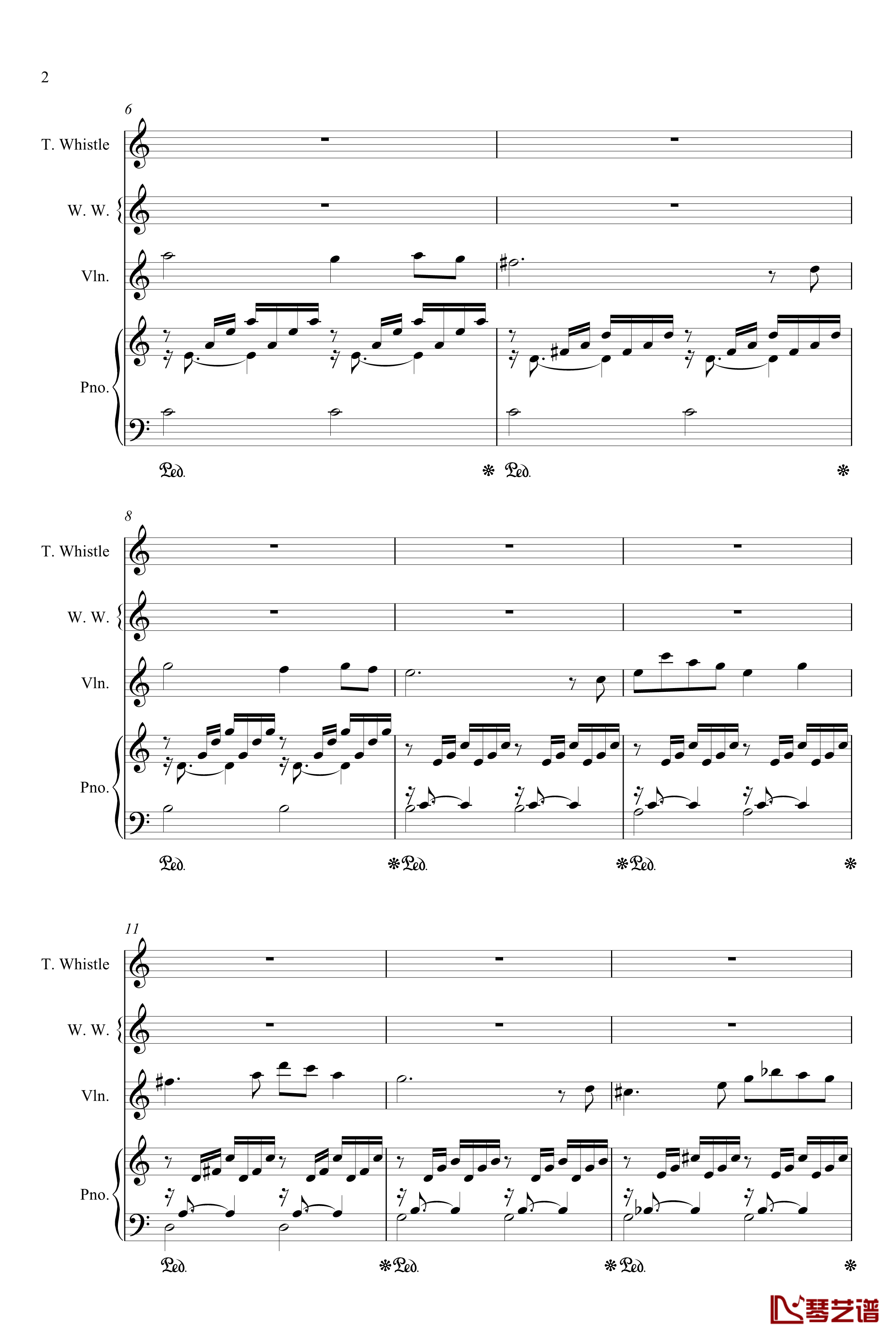 巴赫前奏曲钢琴谱-巴赫-P.E.Bach2