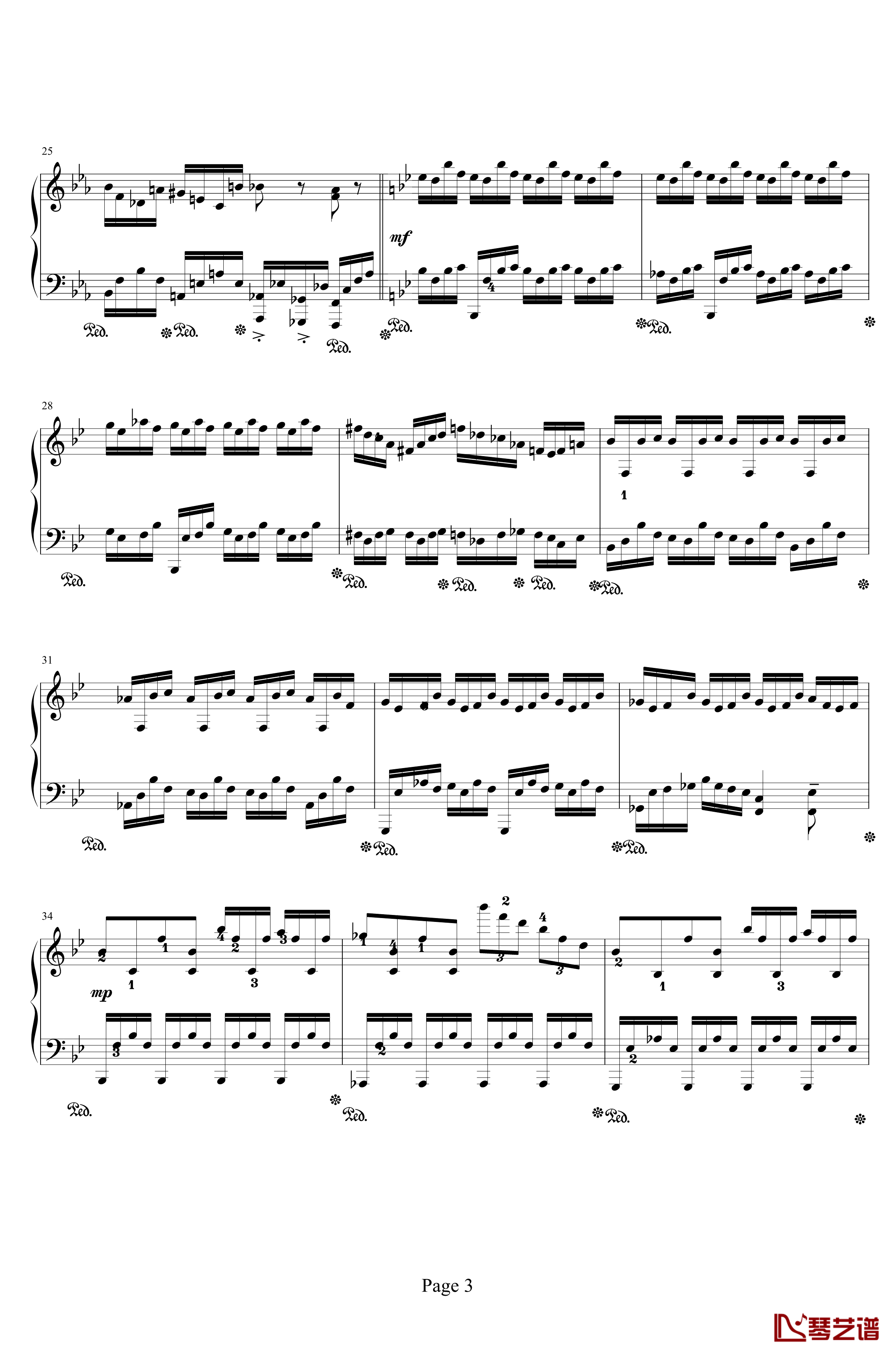 时空幻想练习曲钢琴谱-Ⅰ-晨曦阿西3