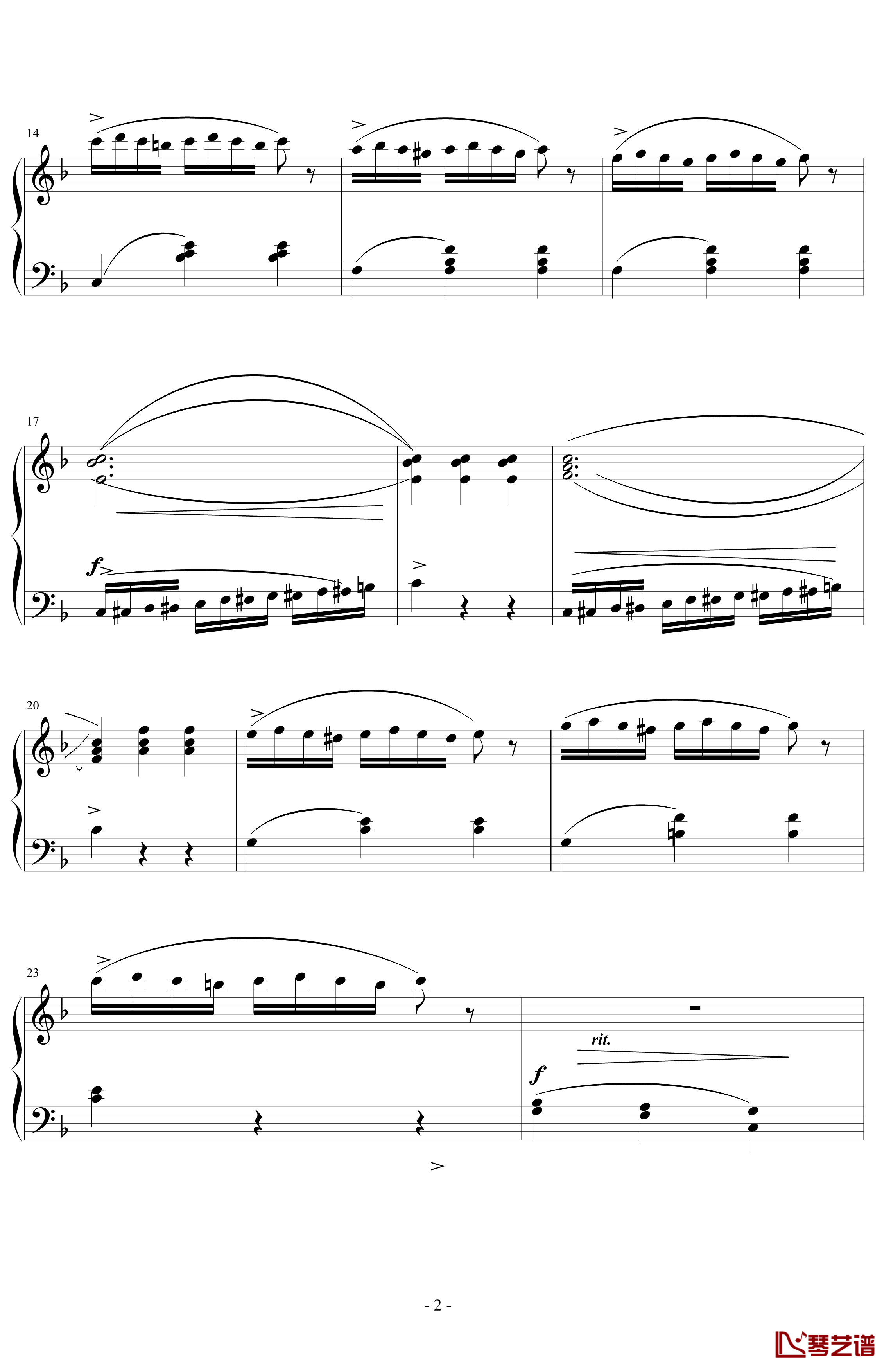 练习曲钢琴谱-斯德瑞鲍格2