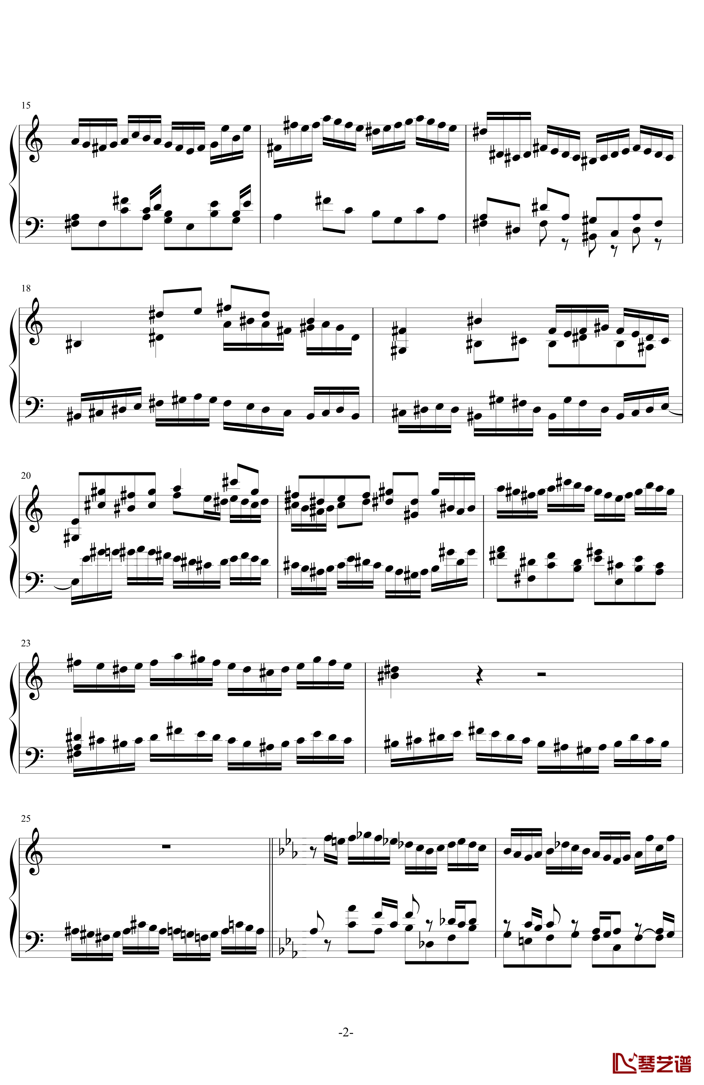 c小调赋格钢琴谱-Ver 2011.5-舍勒七世2