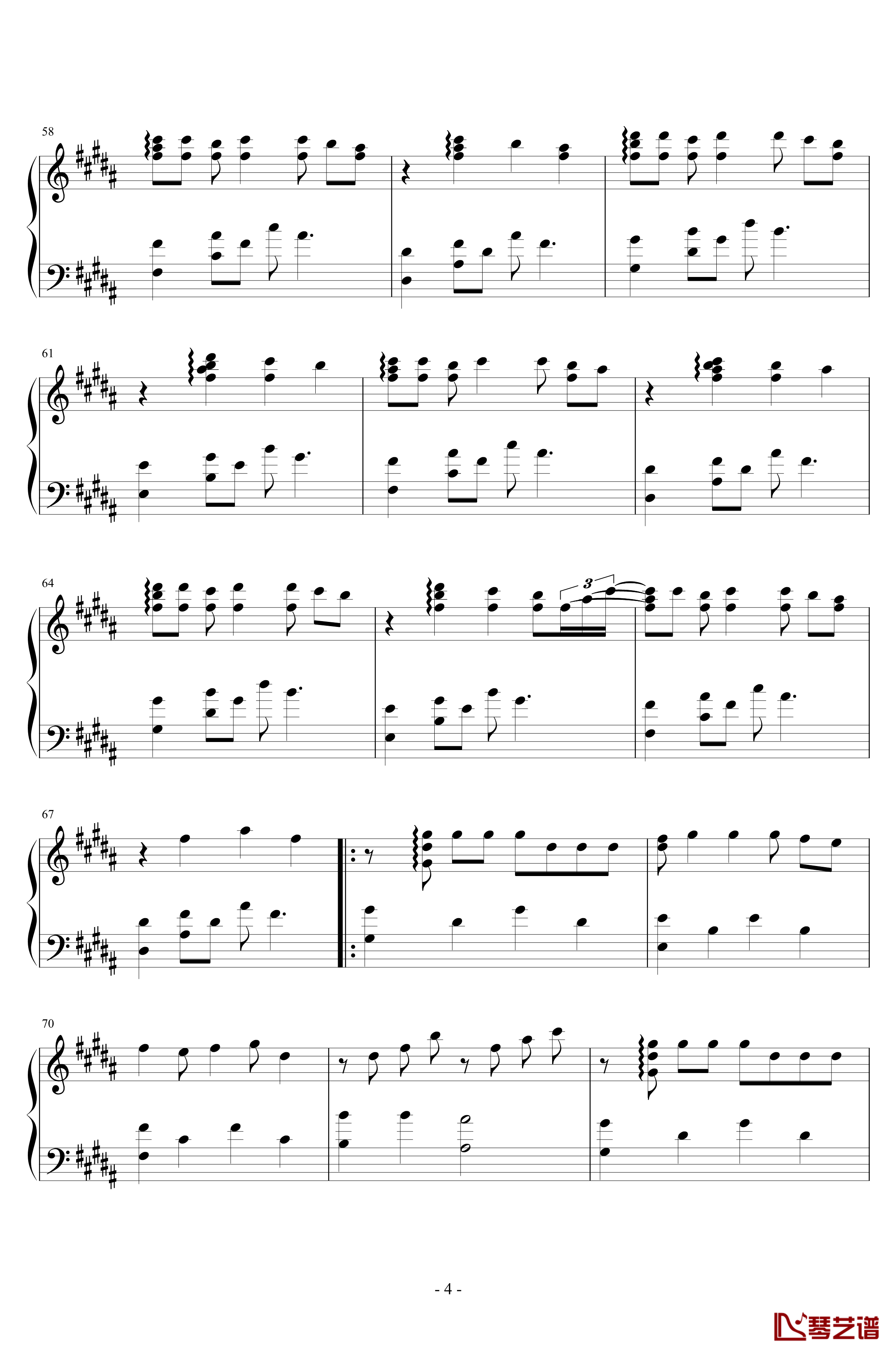 A Song for XX钢琴谱-滨崎步4