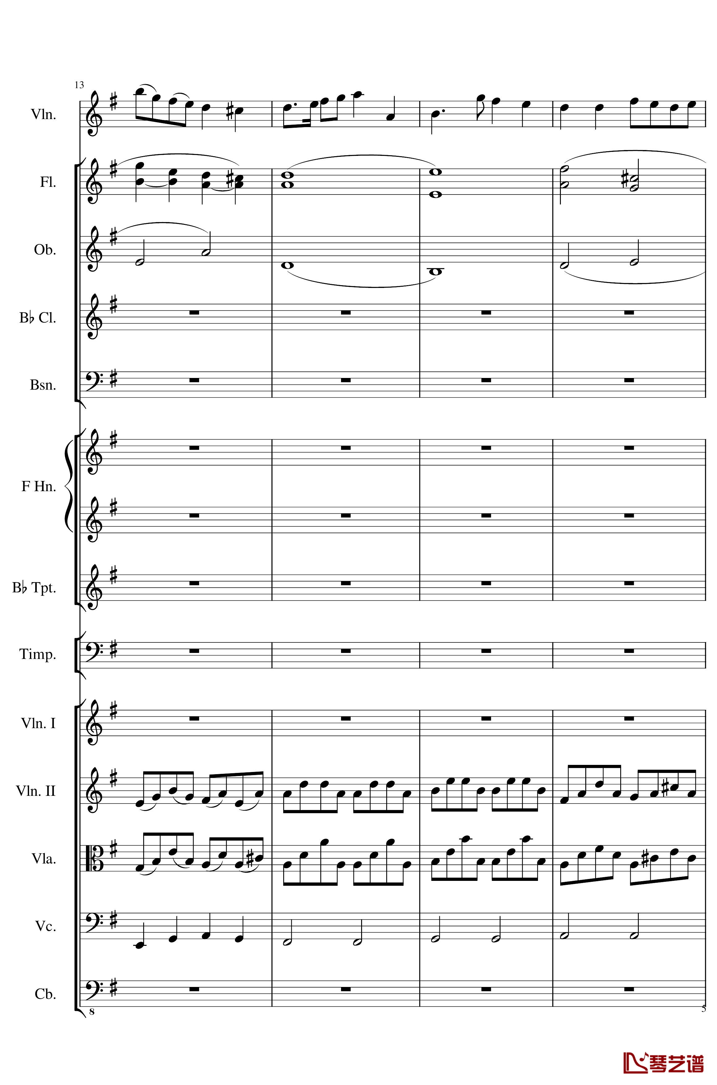 Rondo in G, Op.137钢琴谱-一个球5