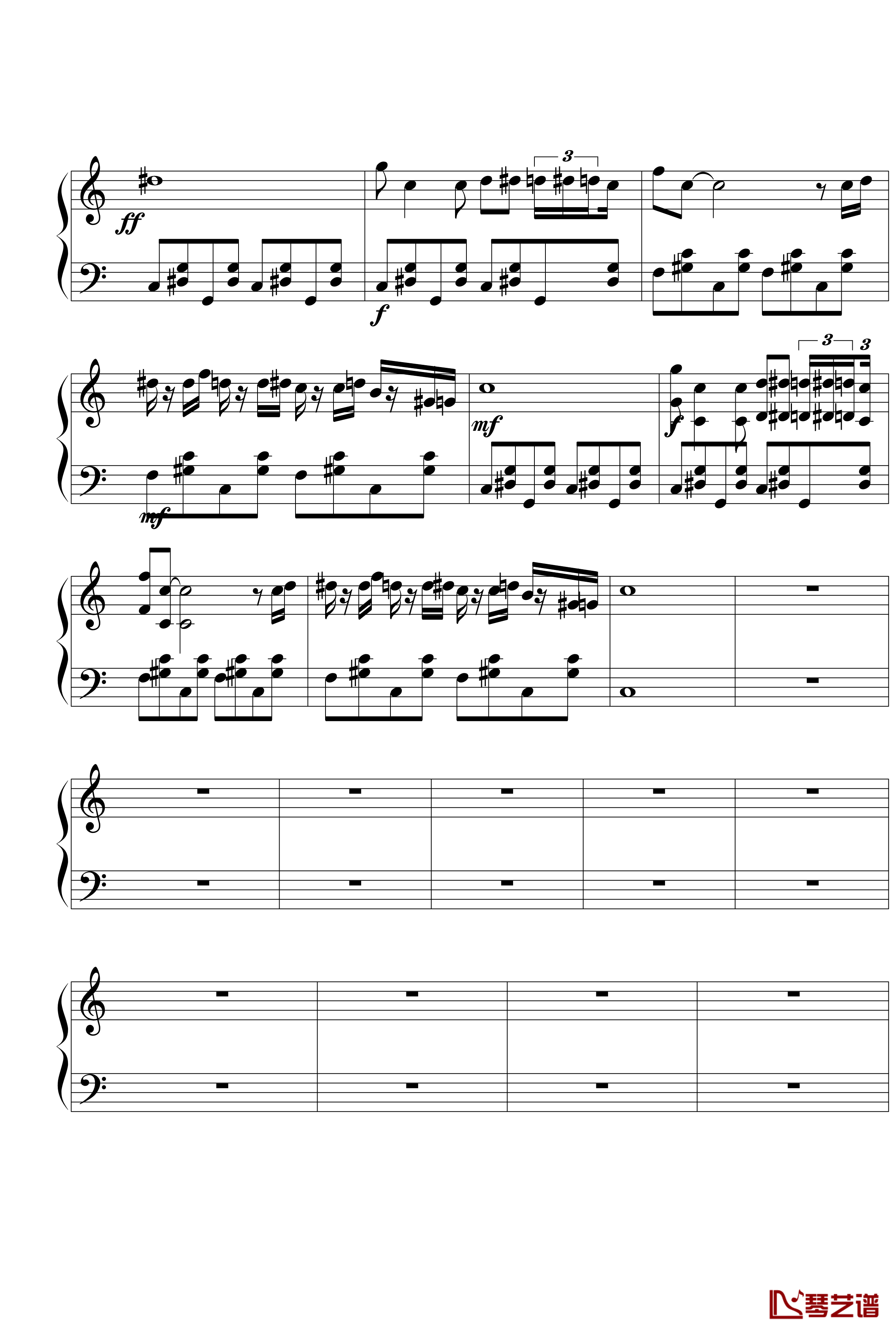 新福尔摩斯钢琴谱2