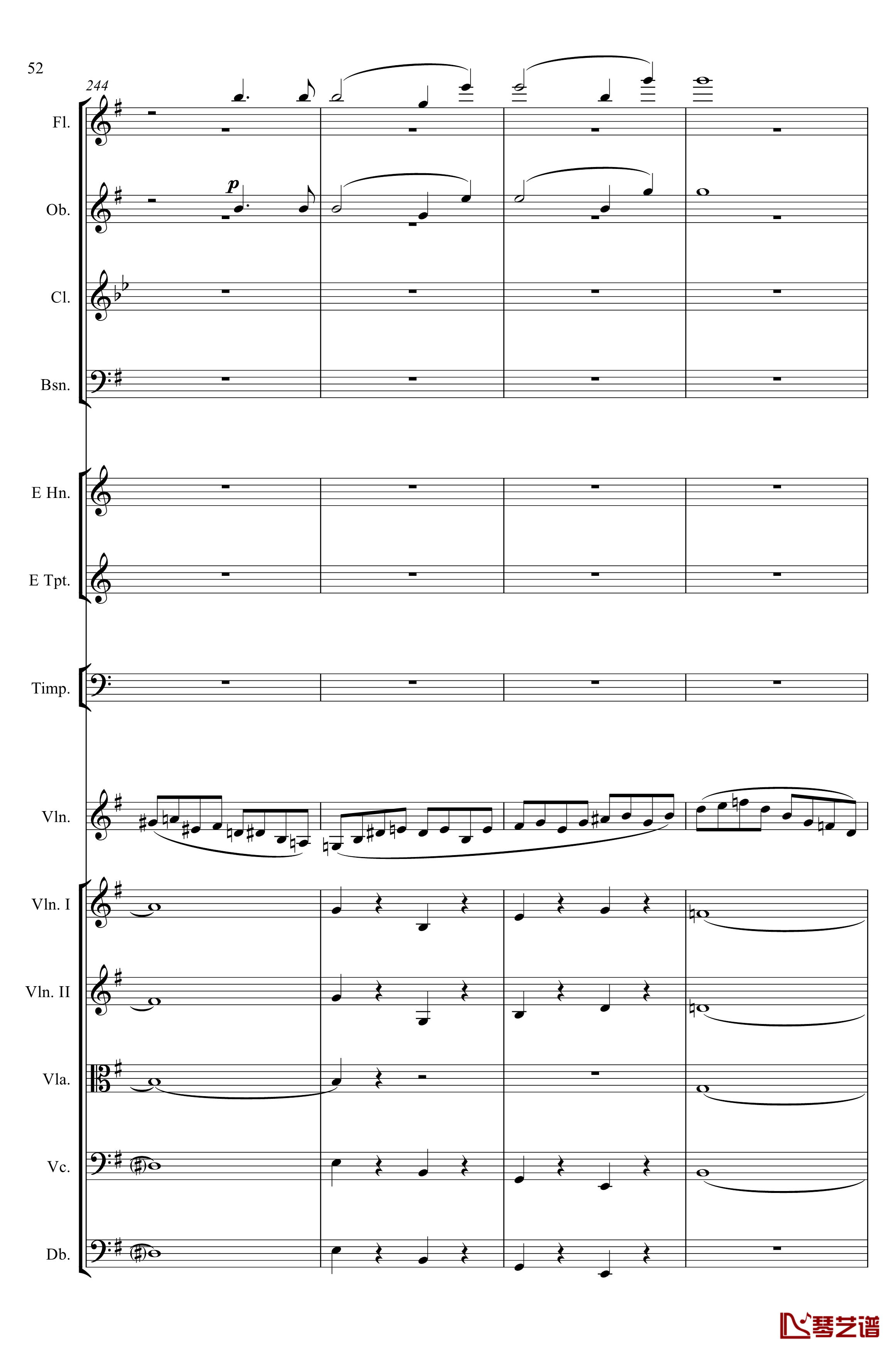 e小调小提琴协奏曲Op.64钢琴谱-第一乐章-门德尔松52
