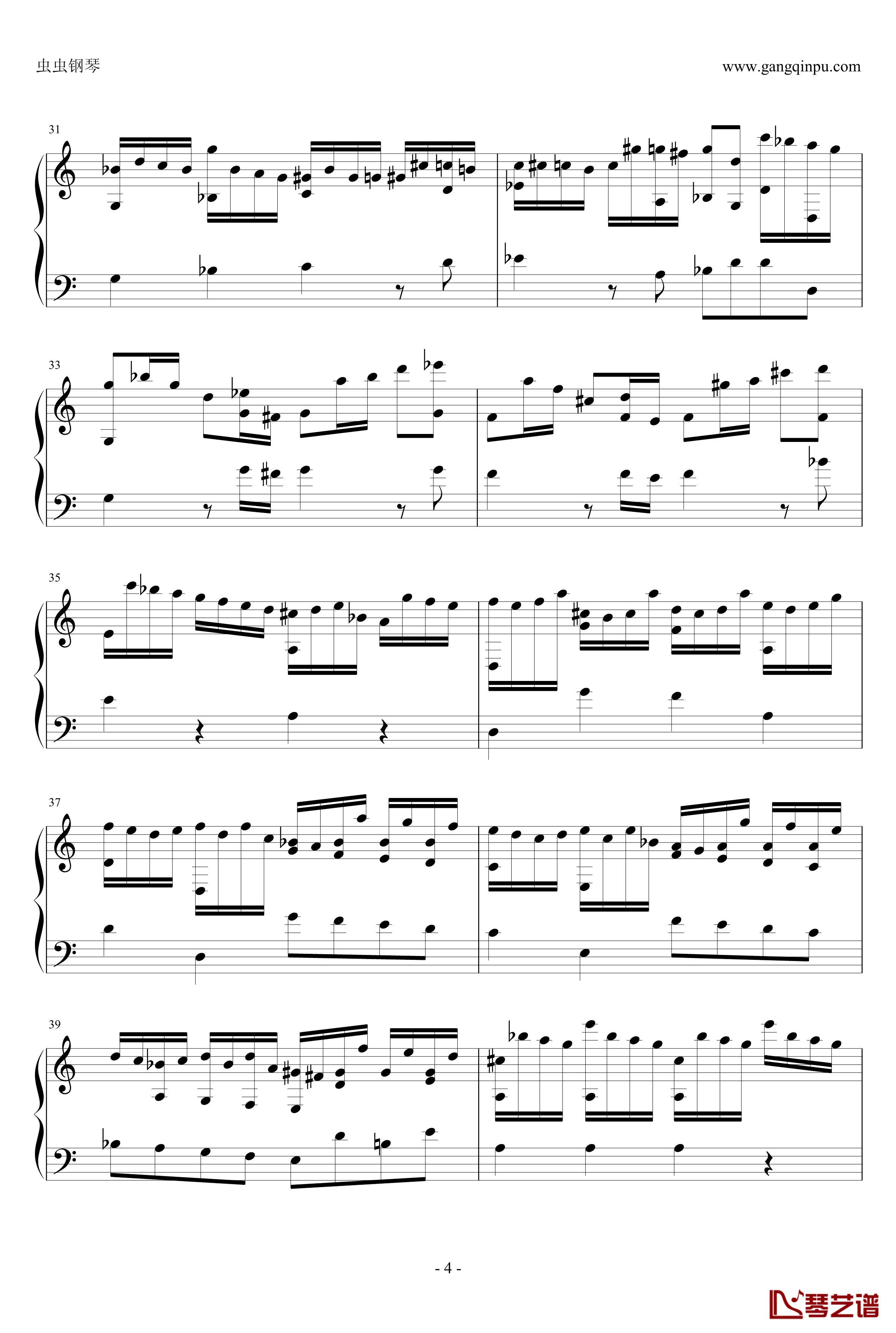 suite de Bach钢琴谱-J.S.巴赫4