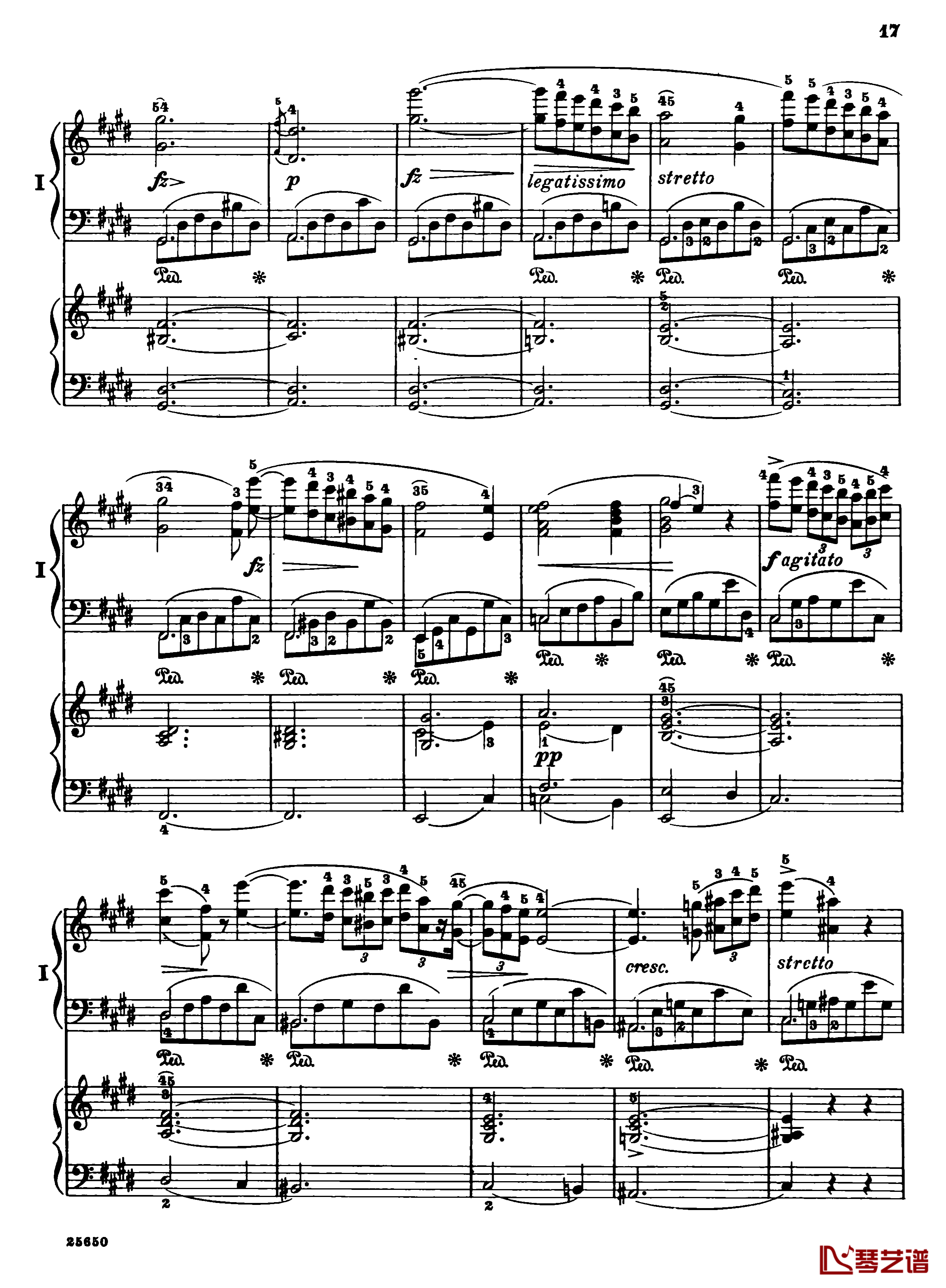 肖邦第一钢琴协奏曲钢琴谱-肖邦19