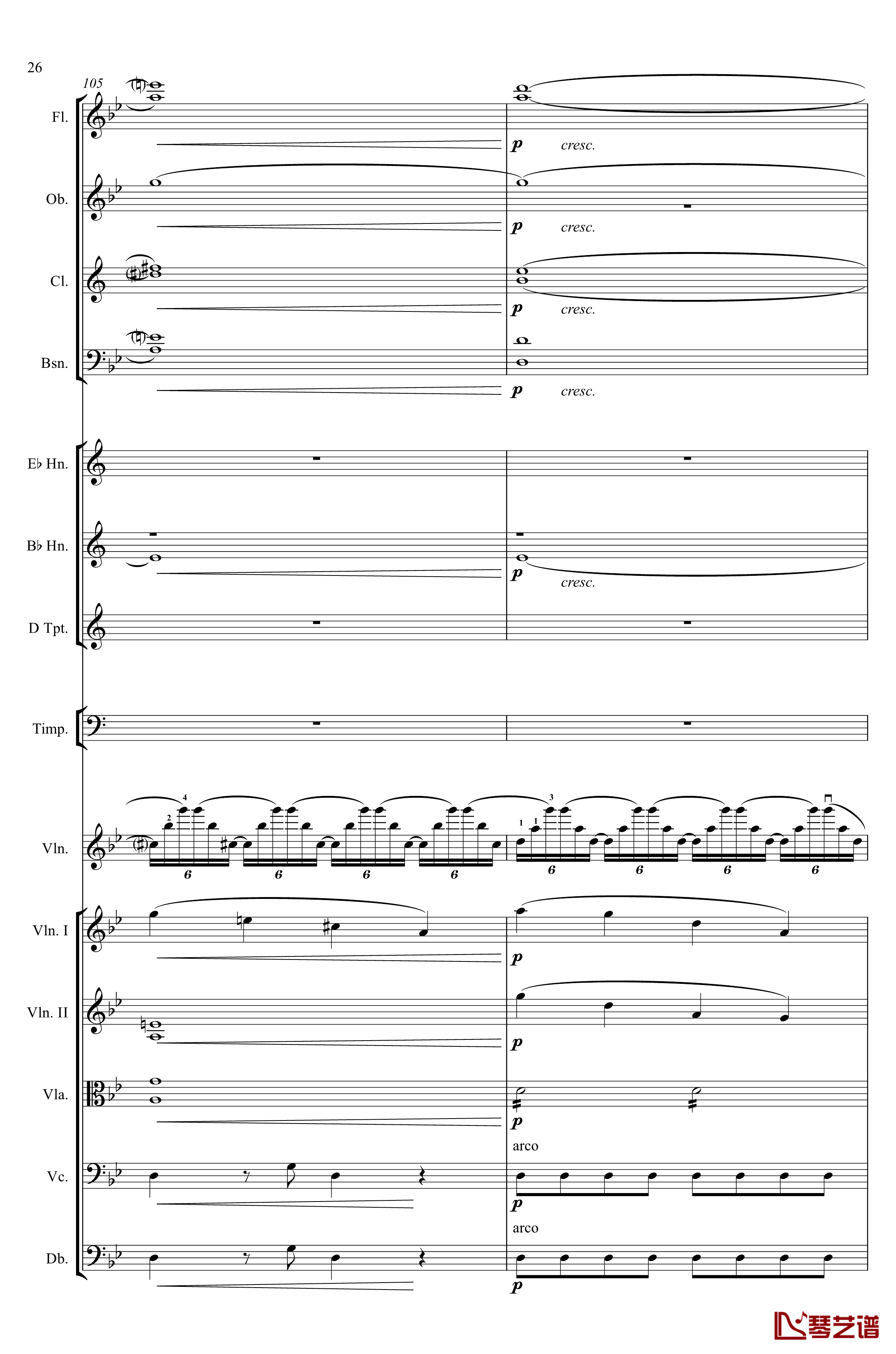 g小调第1小提琴协奏曲Op.26钢琴谱-第一乐章-Max Bruch26