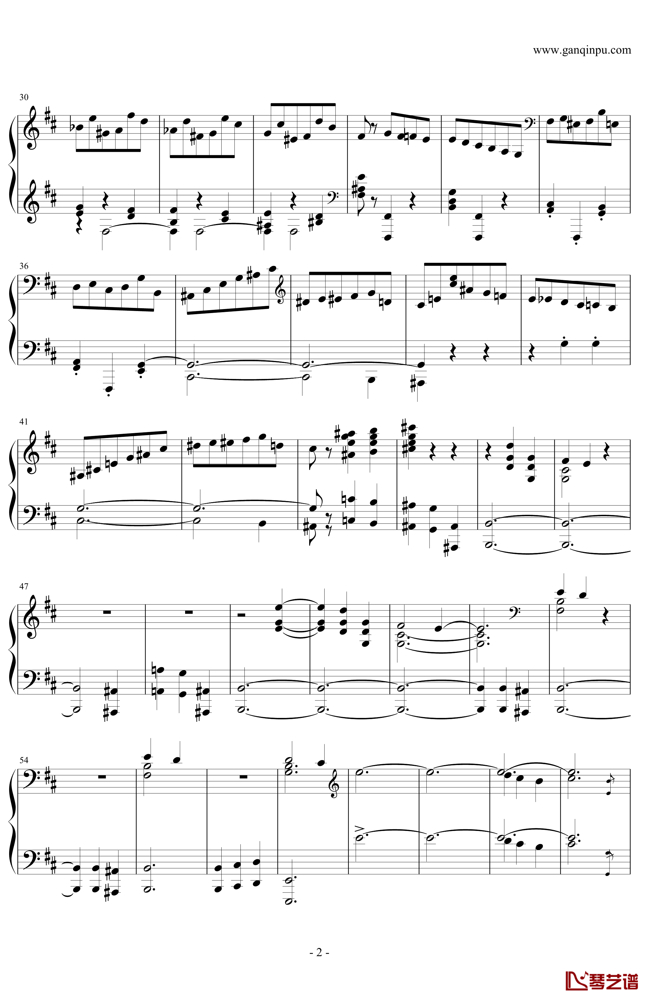 肖邦第一谐谑曲钢琴谱-肖邦-chopin2