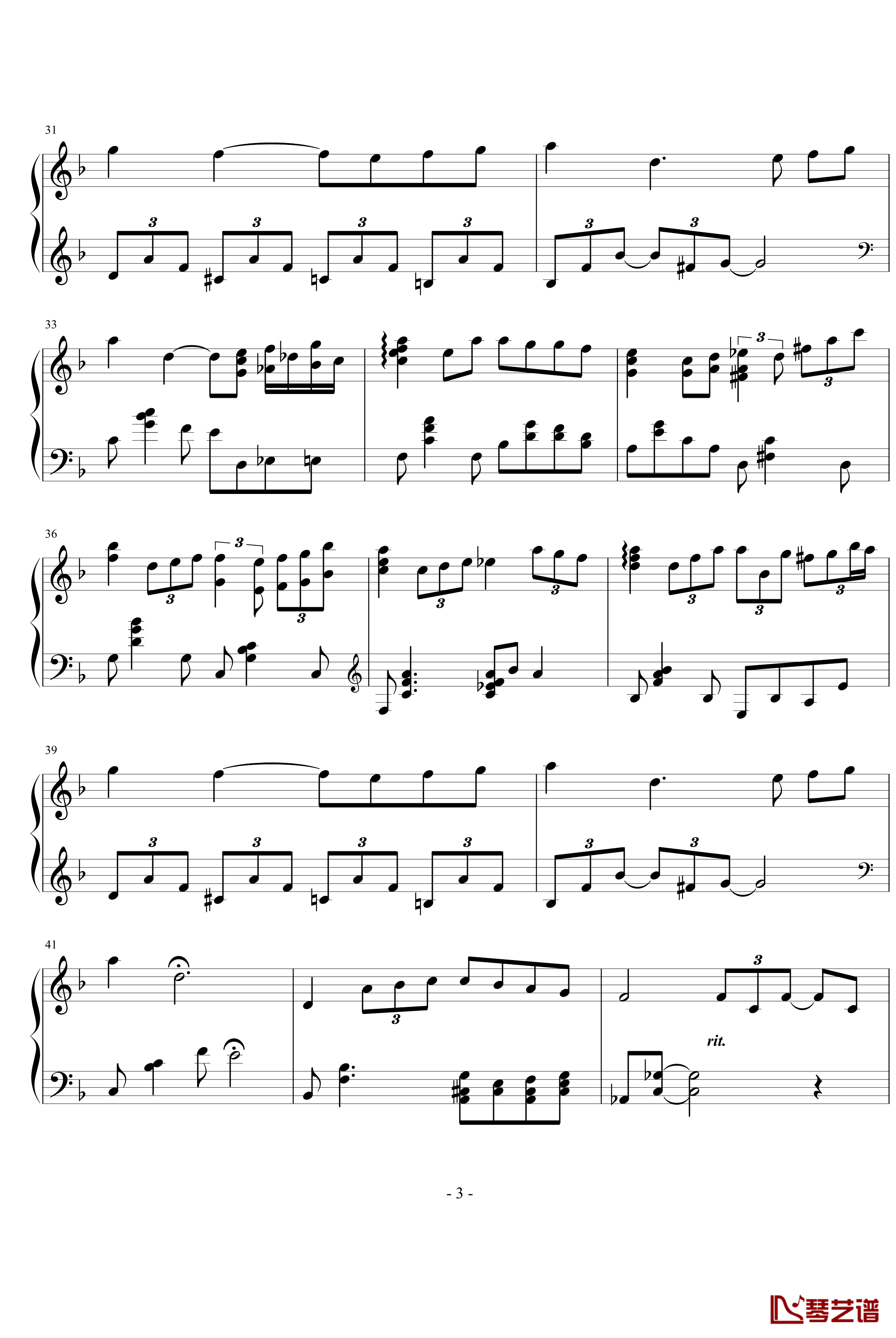 Tears On Love钢琴谱-Yiruma3