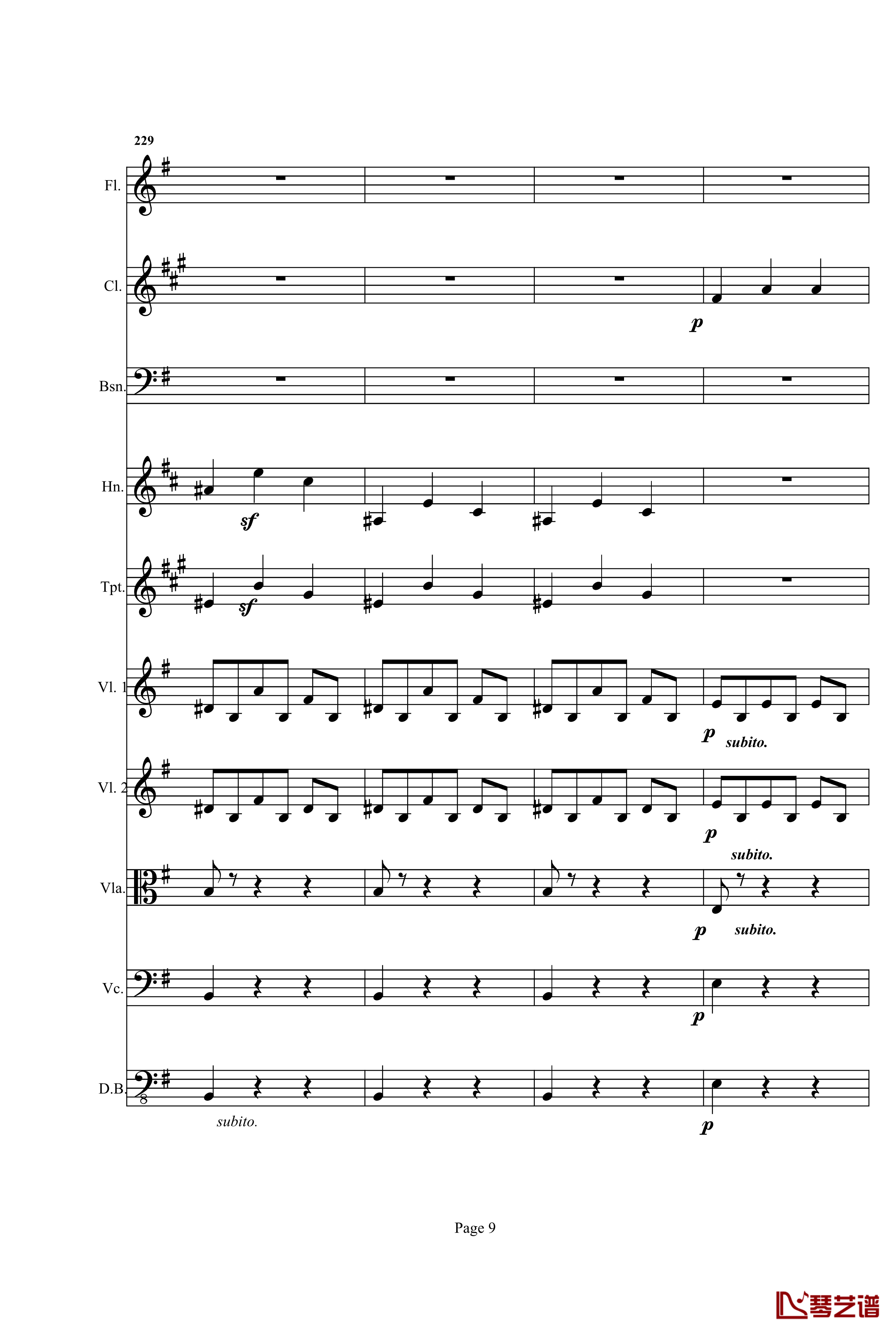 奏鸣曲之交响钢琴谱-第25首-Ⅰ-贝多芬-beethoven9