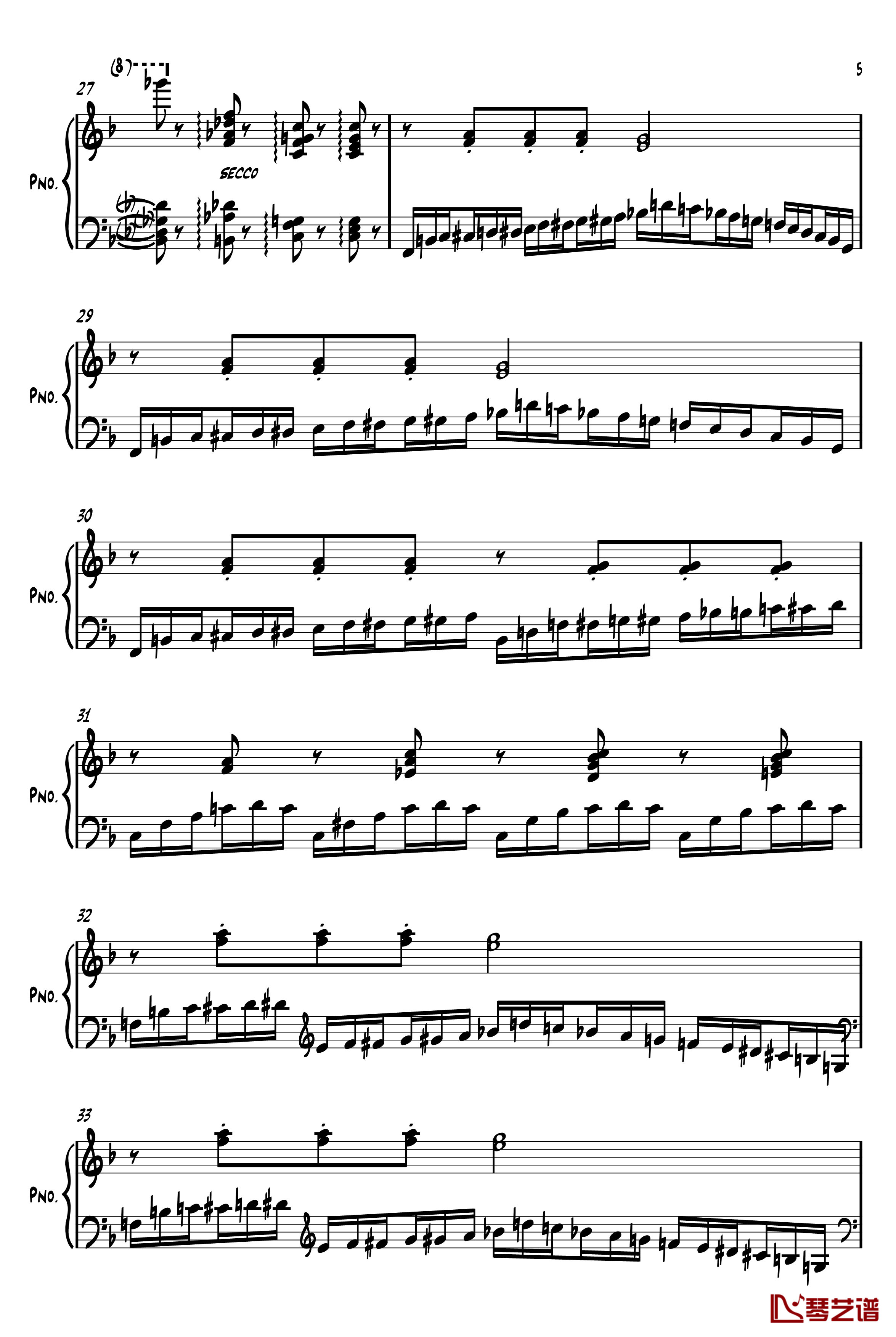 Etude Op 72 No 6钢琴谱-莫什科夫斯基-Moszkowski5