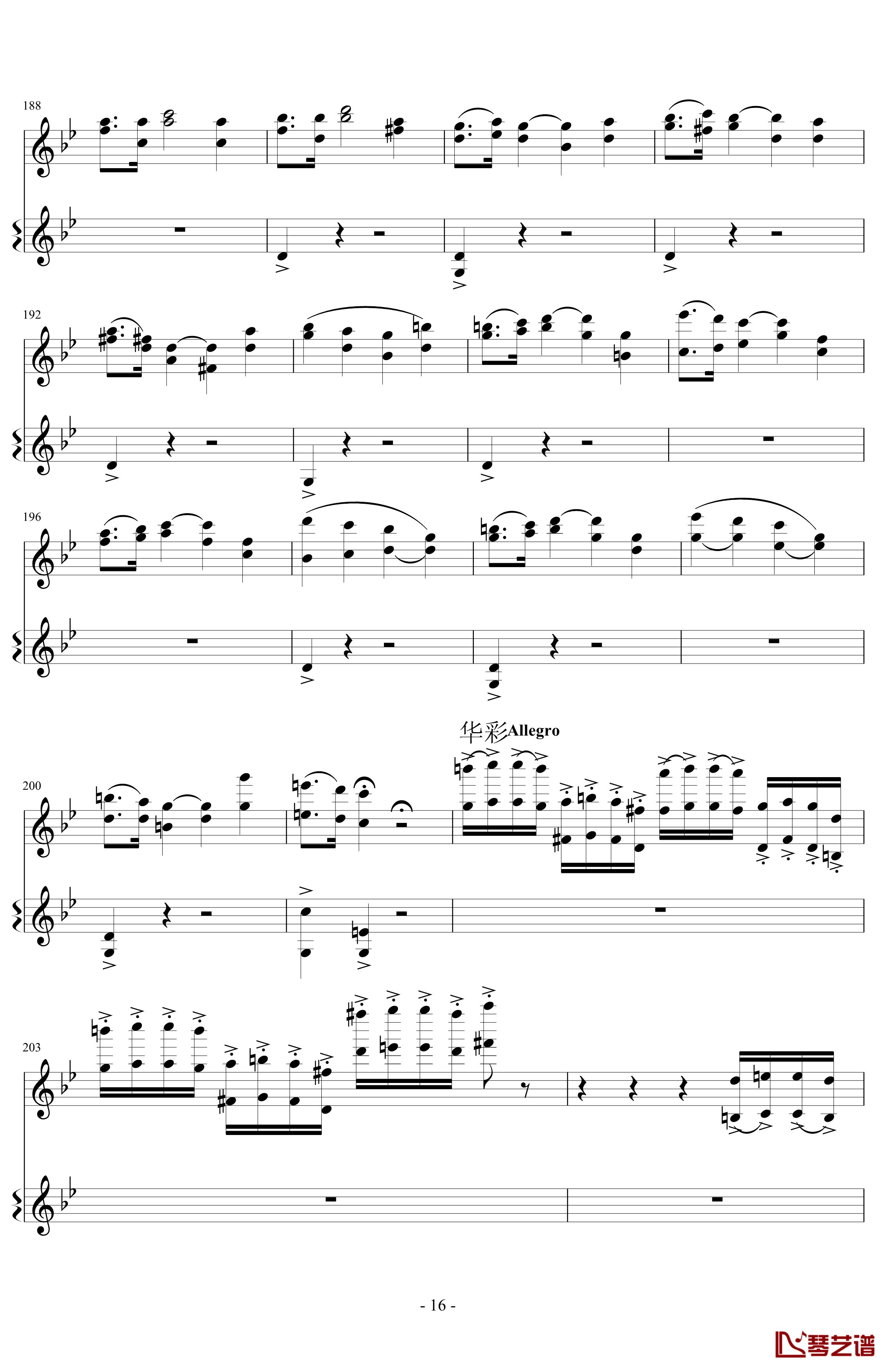 意大利国歌变奏曲钢琴谱-DXF16