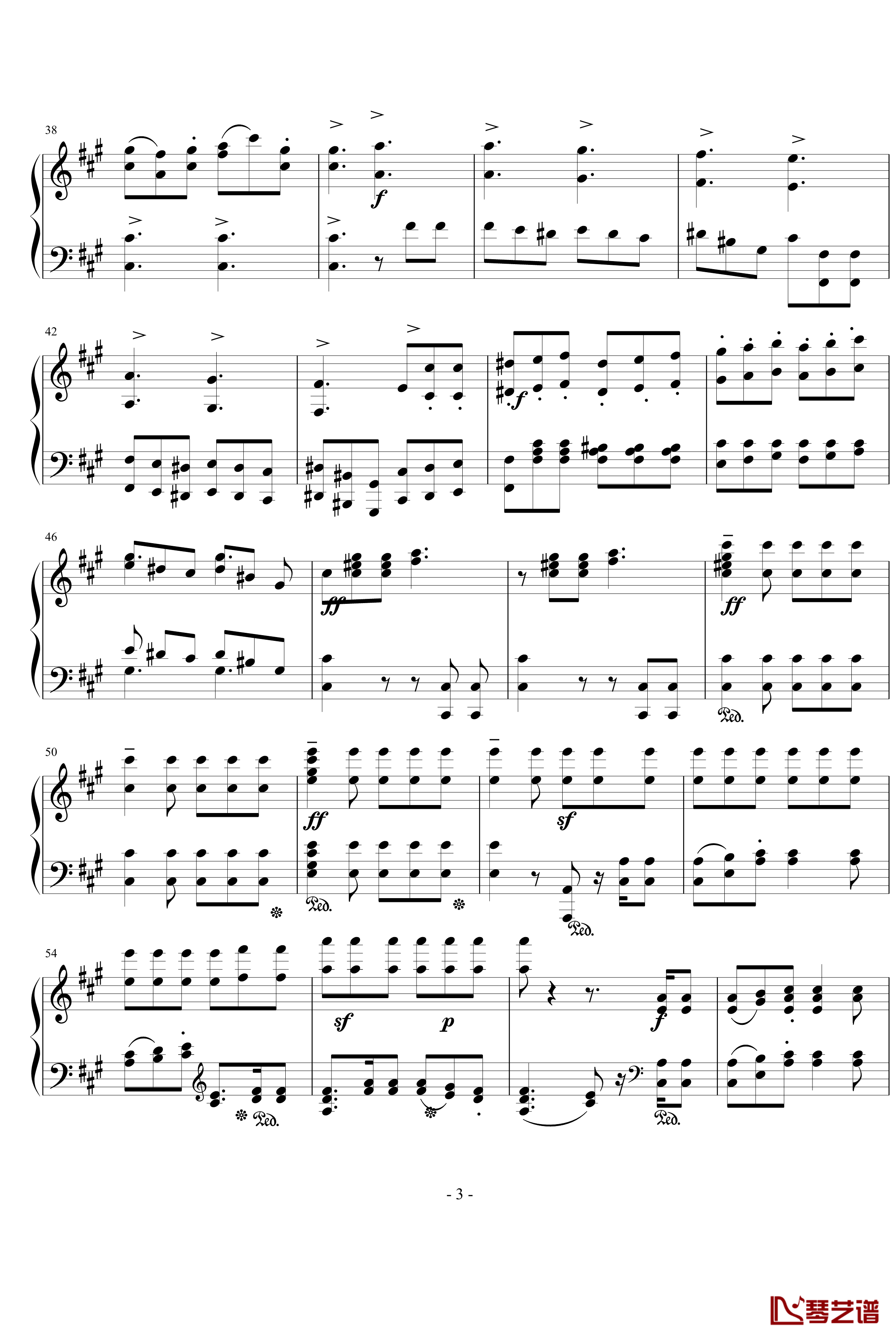 无言歌Op.19No.3钢琴谱-门德尔松3