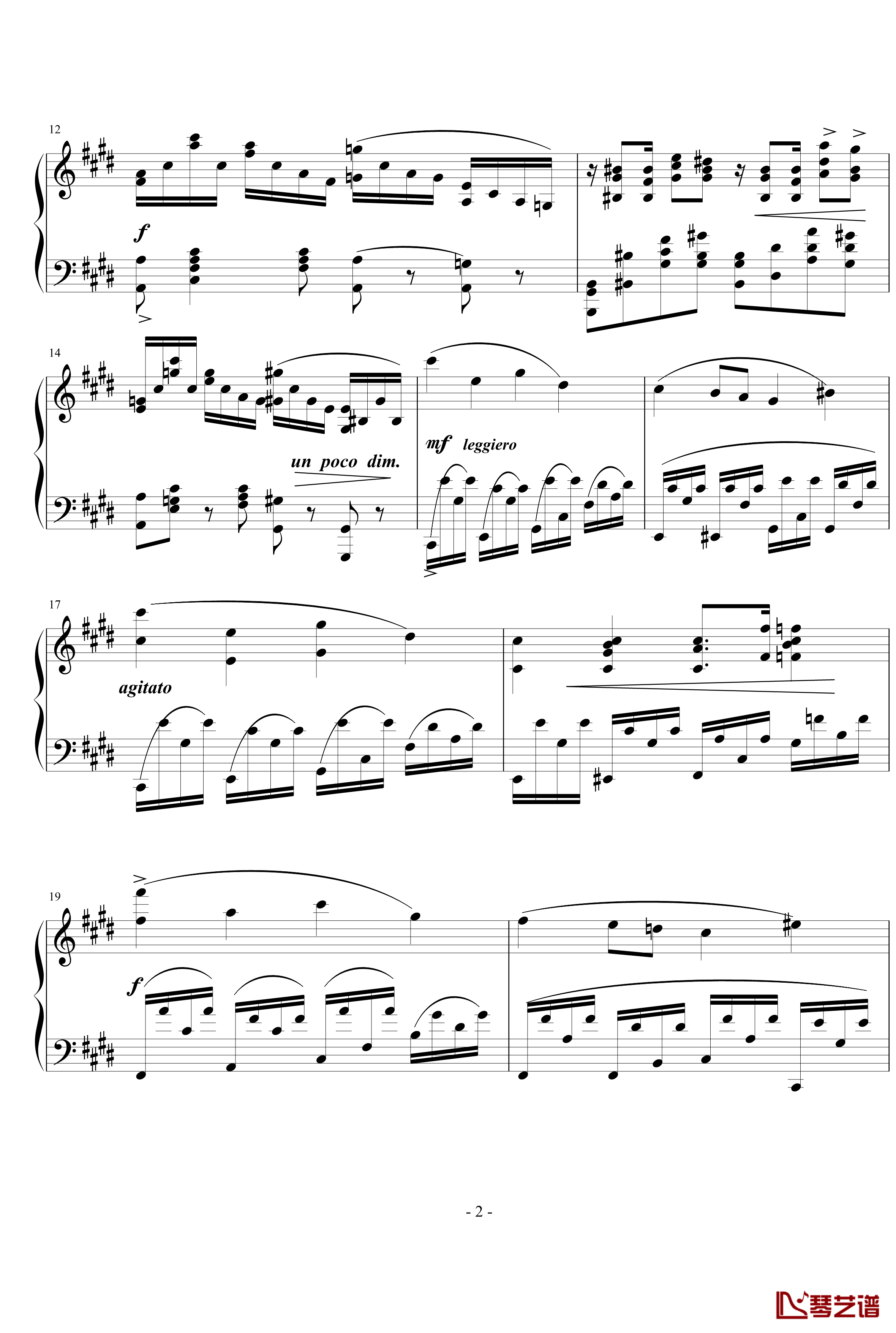 烂大俗奏鸣曲钢琴谱-1乐章-nyride2