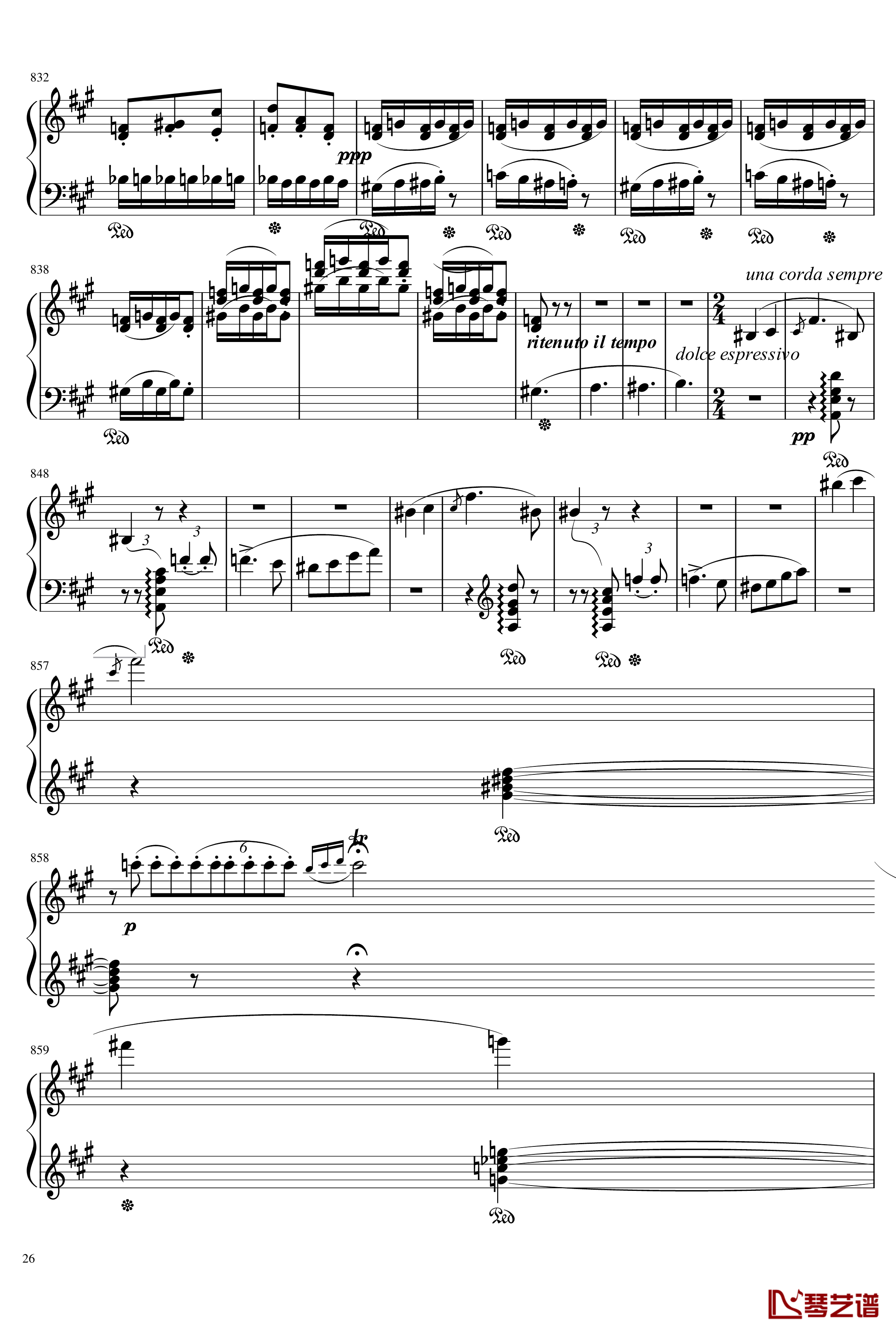 Mephisto Waltz No. 1 S. 514钢琴谱-李斯特26
