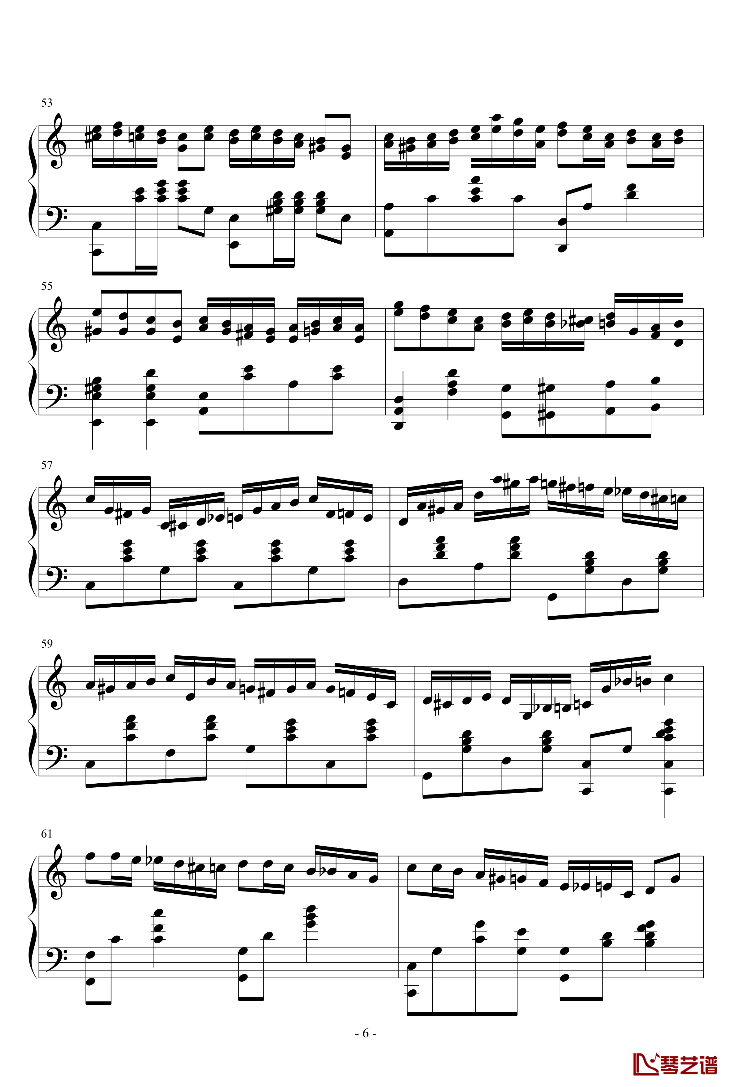 半音阶练习组曲钢琴谱-as21346