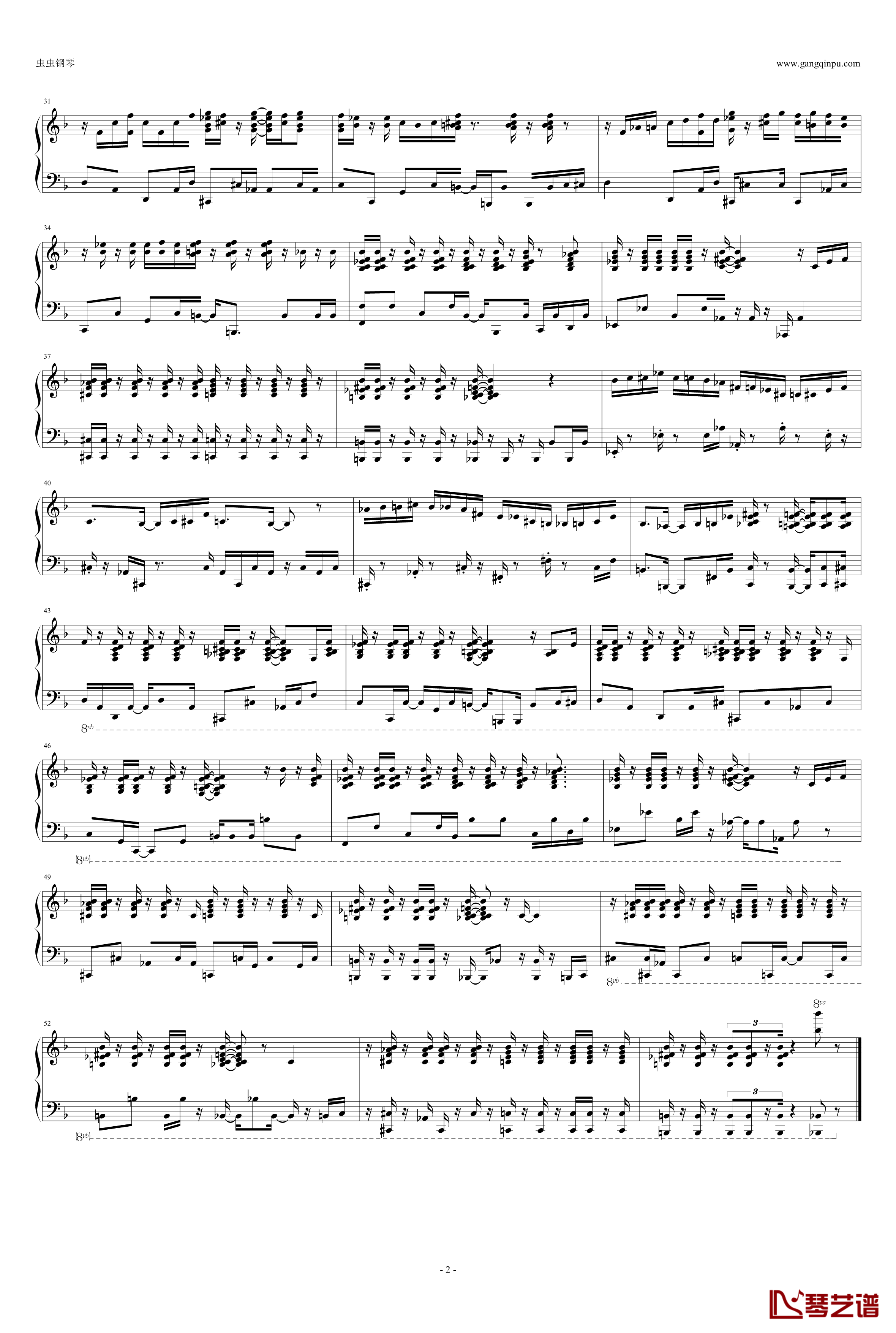 One Note Samba钢琴谱-独奏-Antonio Carlos Jobim2