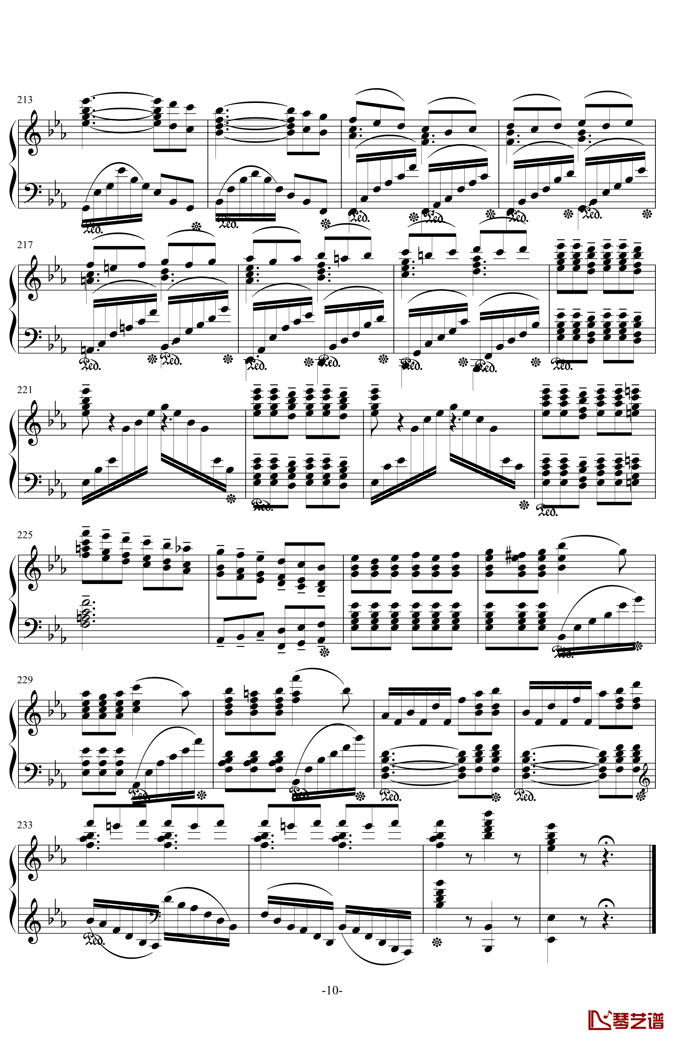 降E大调钢琴奏鸣曲钢琴谱-第1乐章-.伊dên-H2010