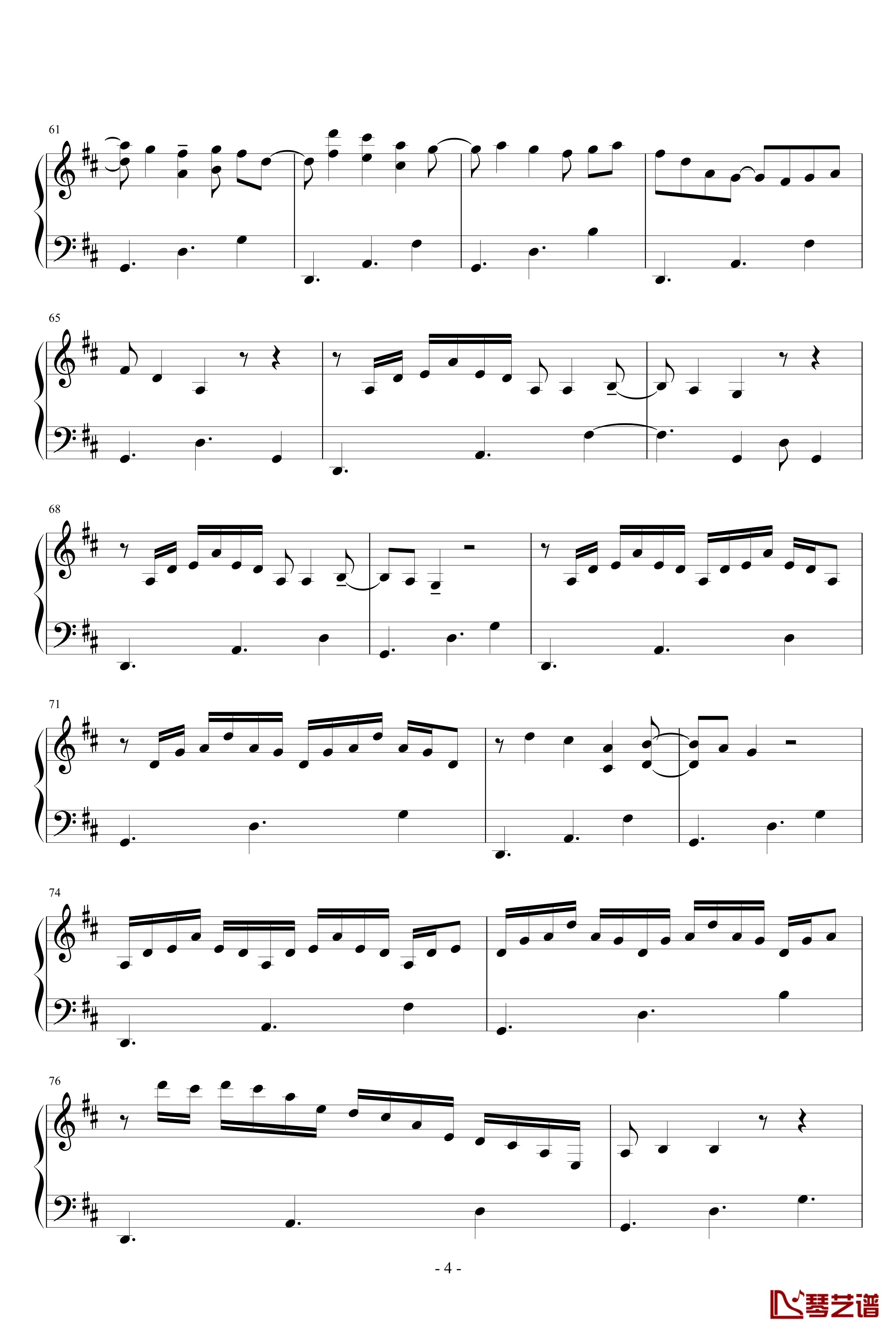 千鶴钢琴谱-LEAF PIANO COLLECTION VOL.1-Leaf4