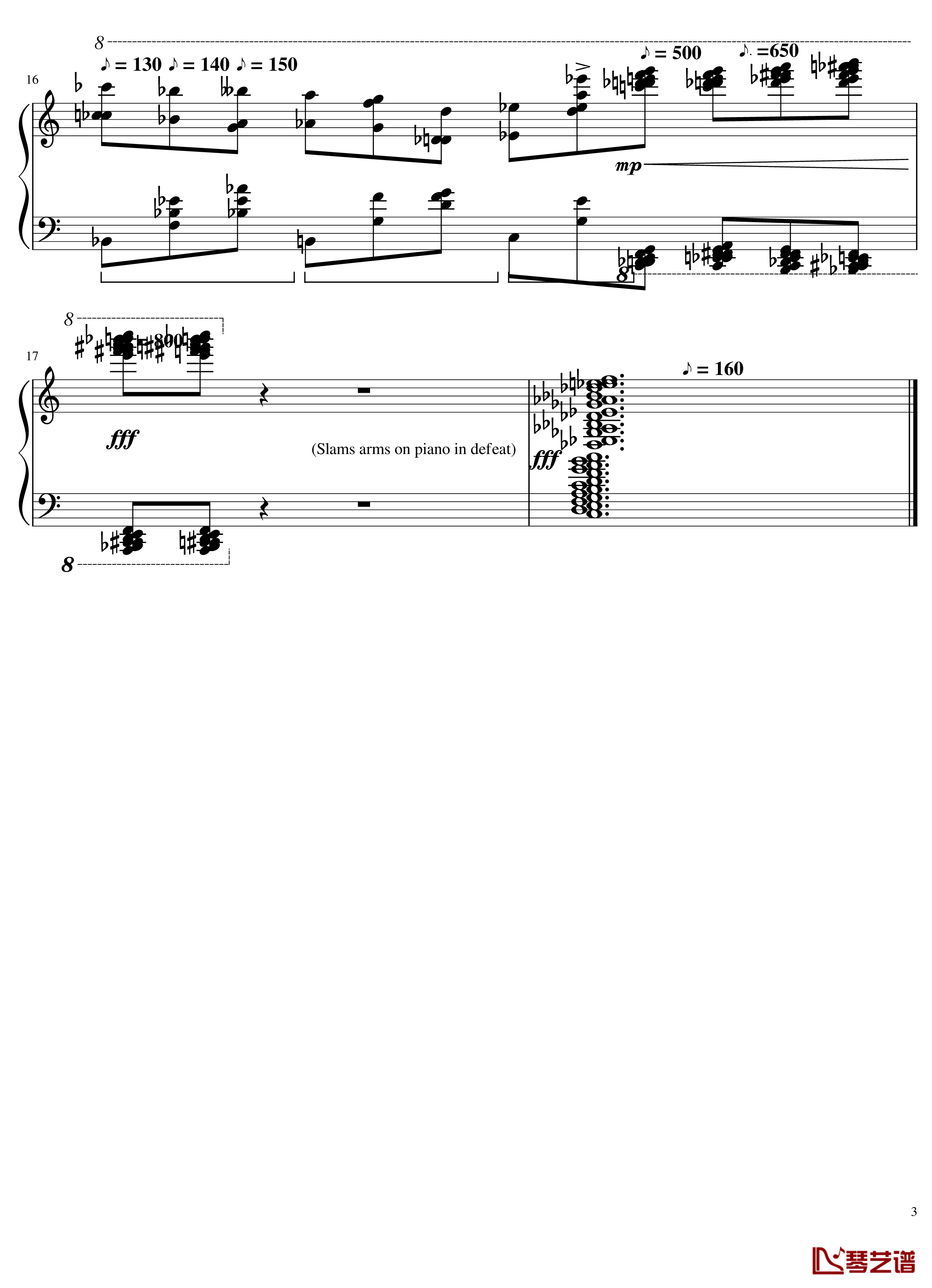 Piano Practice Frustration钢琴谱-肖邦-chopin3