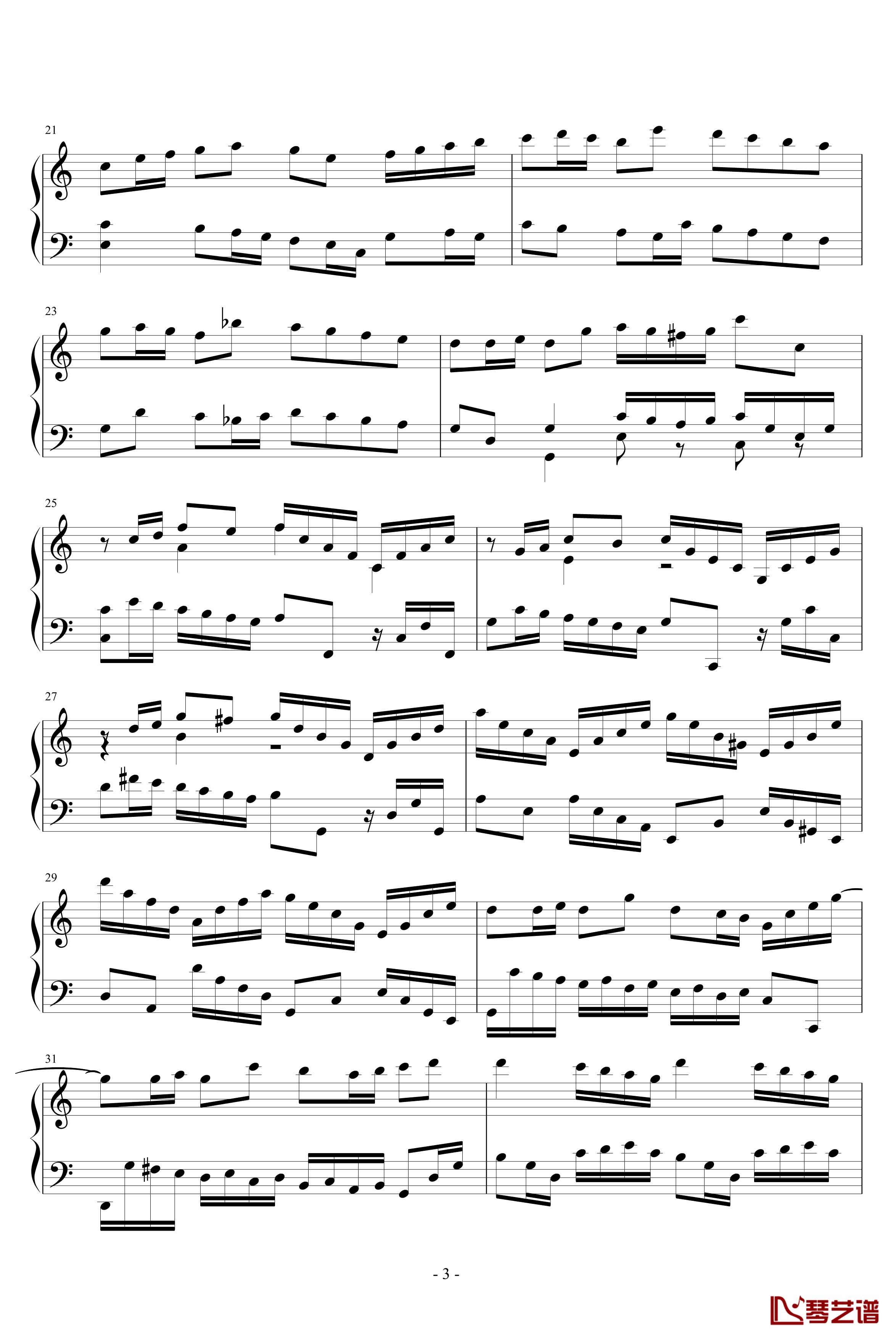 C大调赋格钢琴谱-PARROT1863