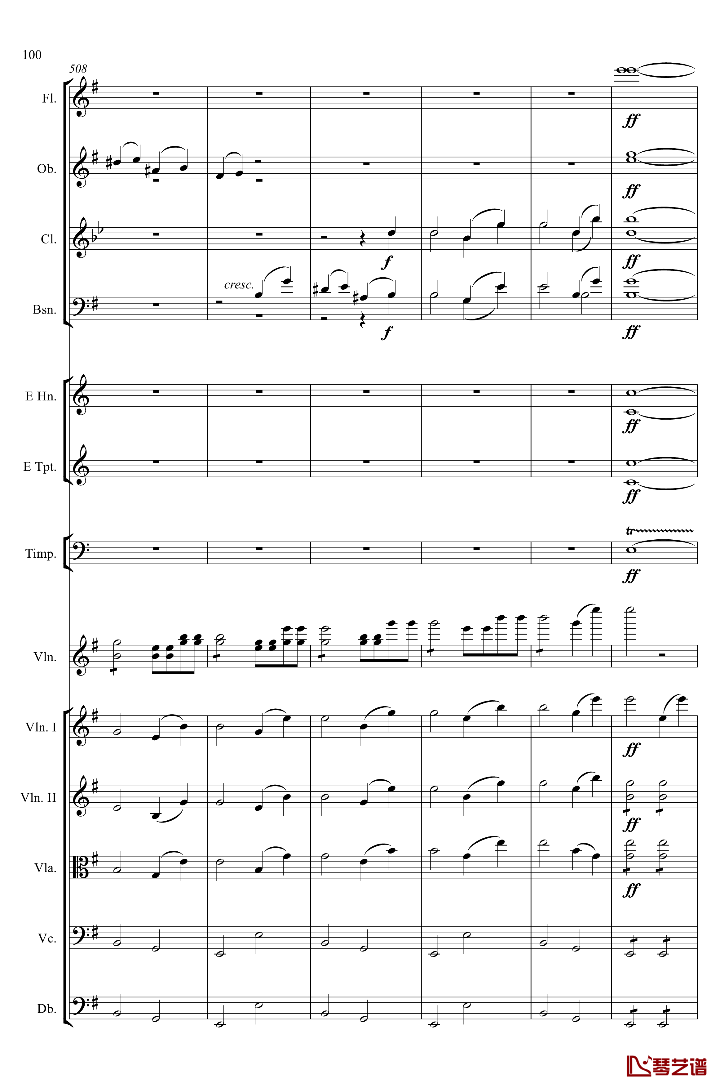 e小调小提琴协奏曲Op.64钢琴谱-第一乐章-门德尔松100