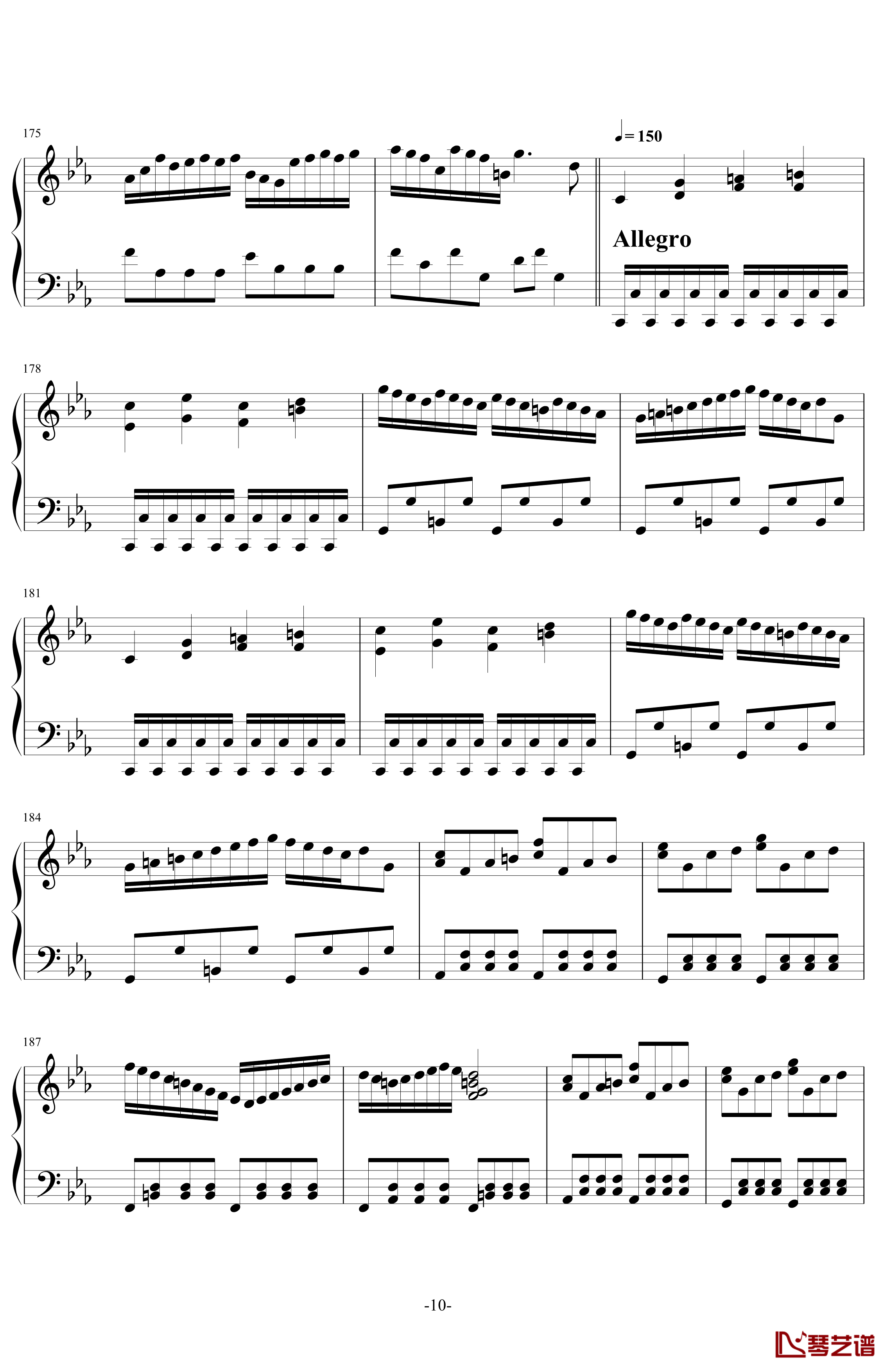 C小调第一钢琴奏鸣曲第一乐章钢琴谱-ver 2011.6-舍勒七世10