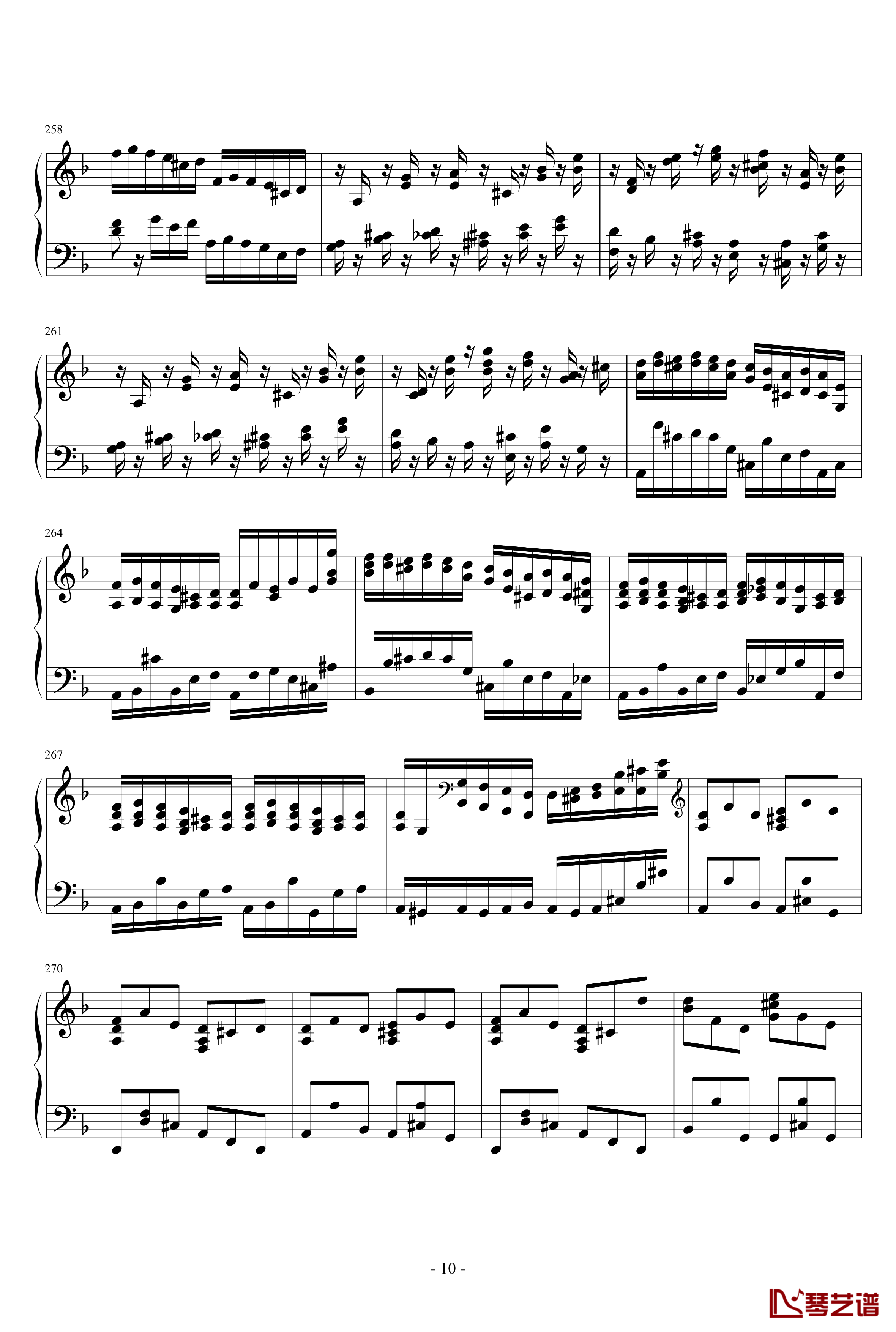 谐谑曲钢琴谱-两只老虎-K55010