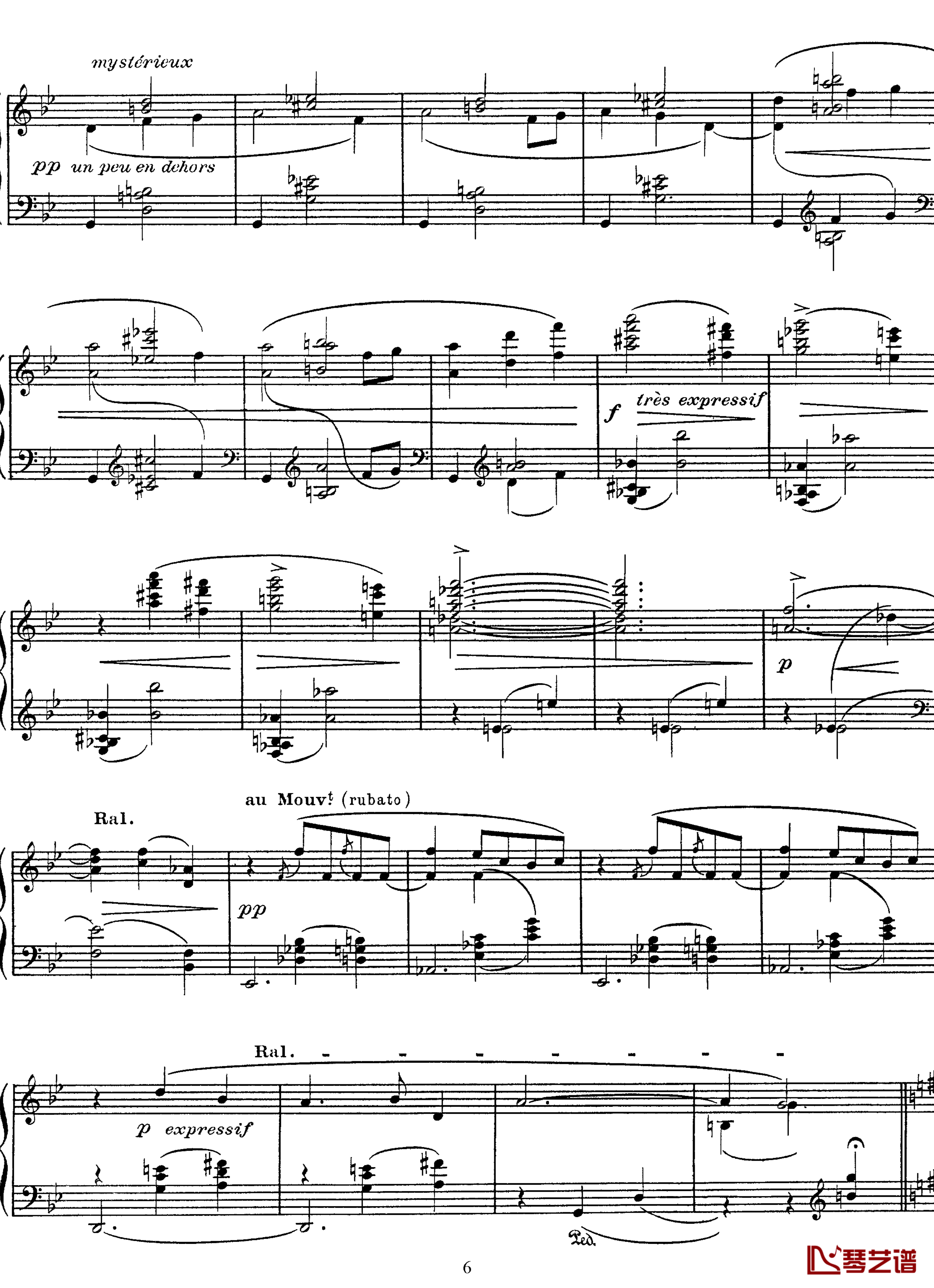 高贵而伤感的圆舞曲钢琴谱-拉威尔-Ravel6