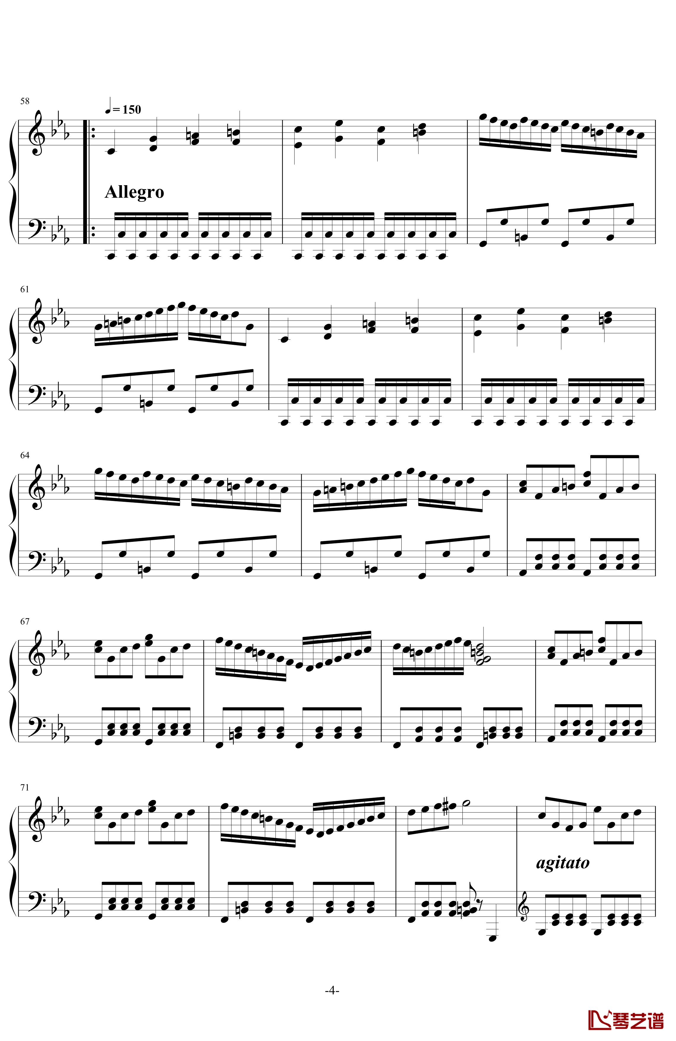 C小调第一钢琴奏鸣曲第一乐章钢琴谱-ver 2011.6-舍勒七世4