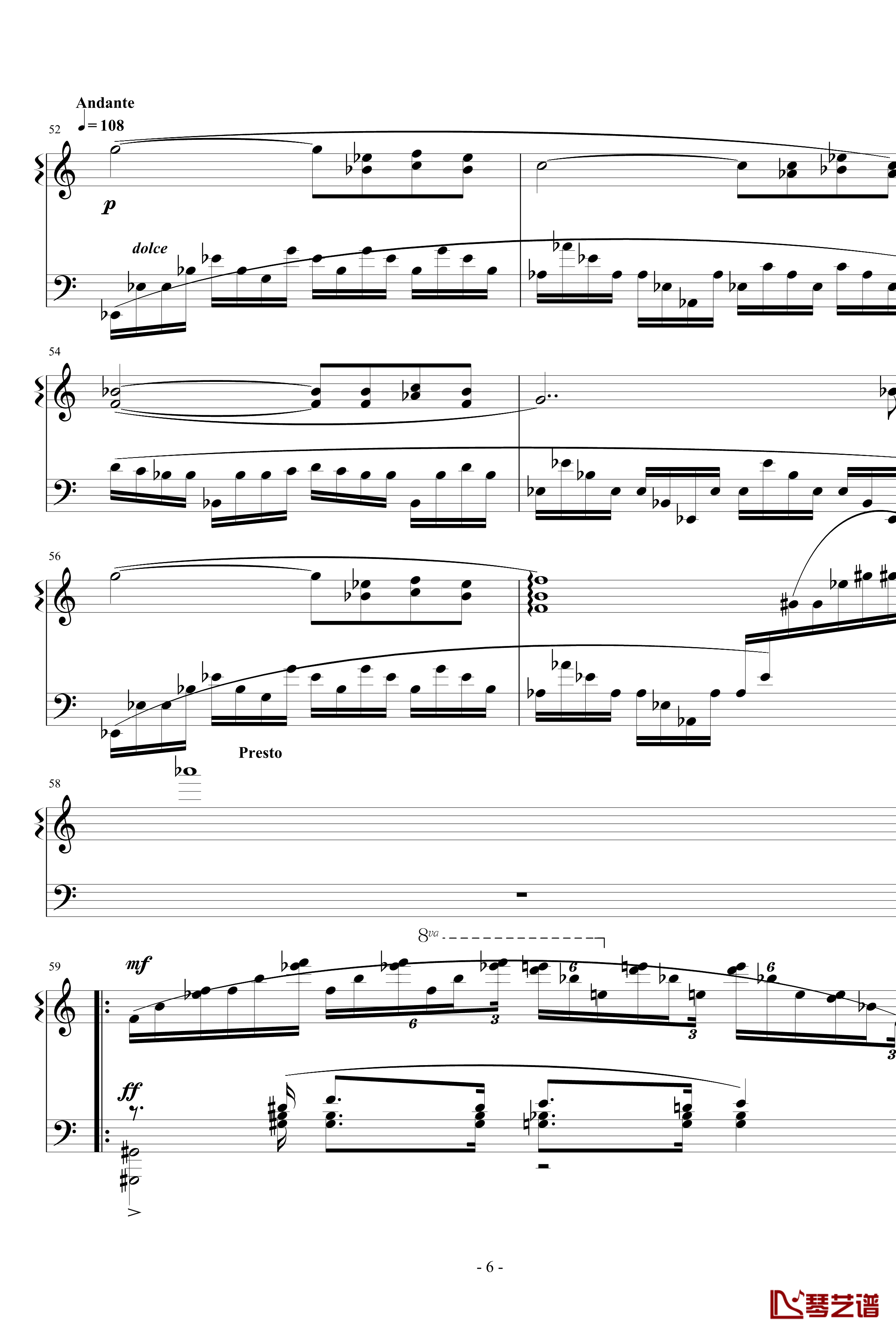 Etude in A Minor钢琴谱-Mazeppa秋涯6