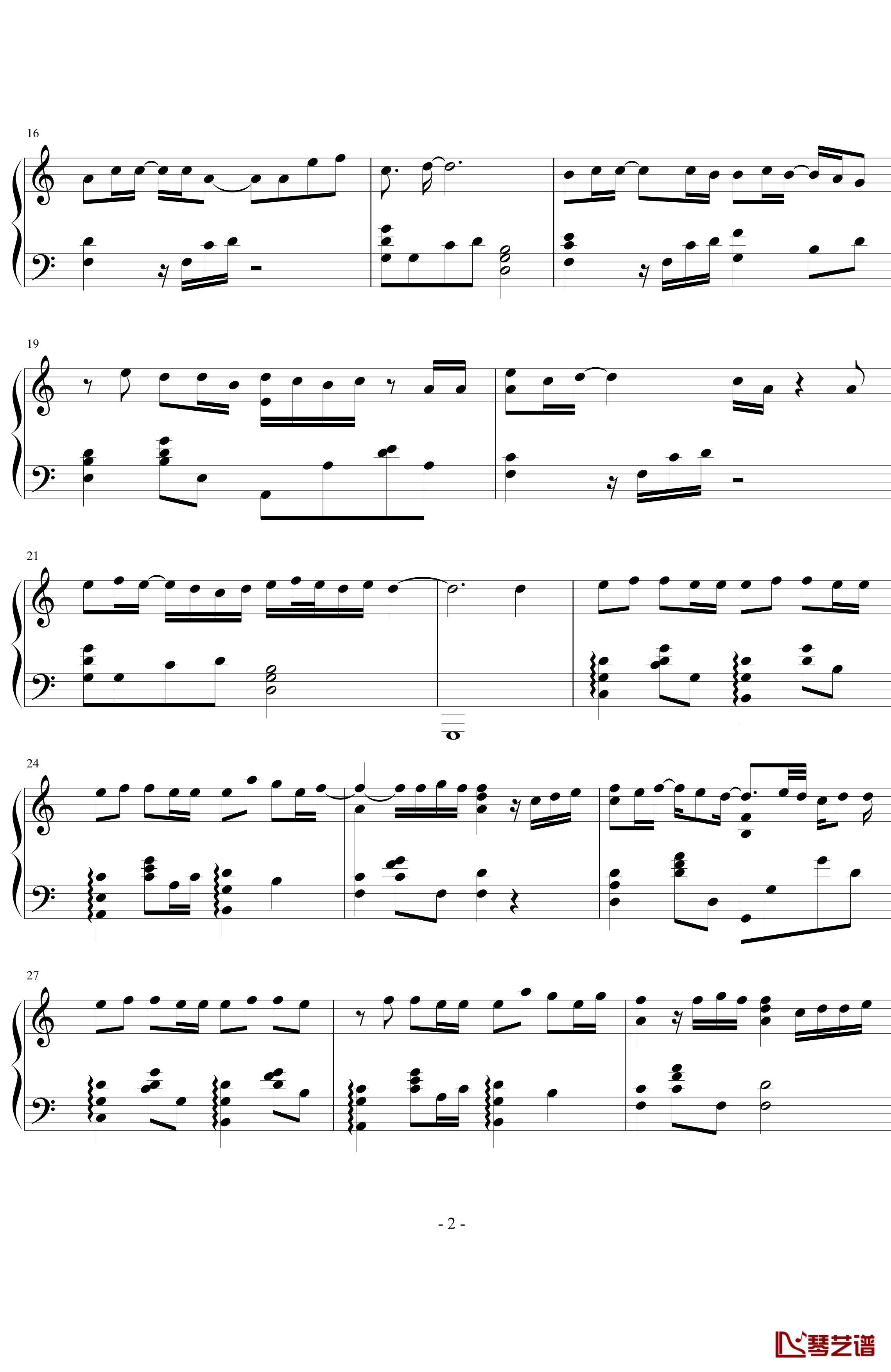 绝版的温柔钢琴谱-第一诞生版-丁于2