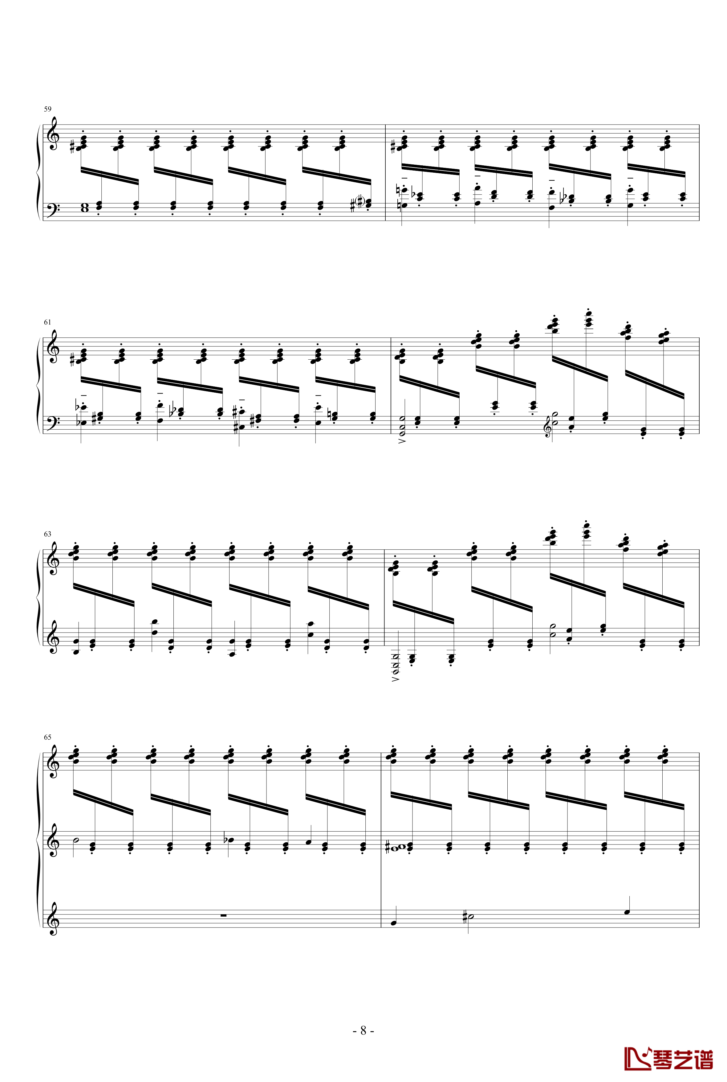 冥想集钢琴谱-修改-升c小调25