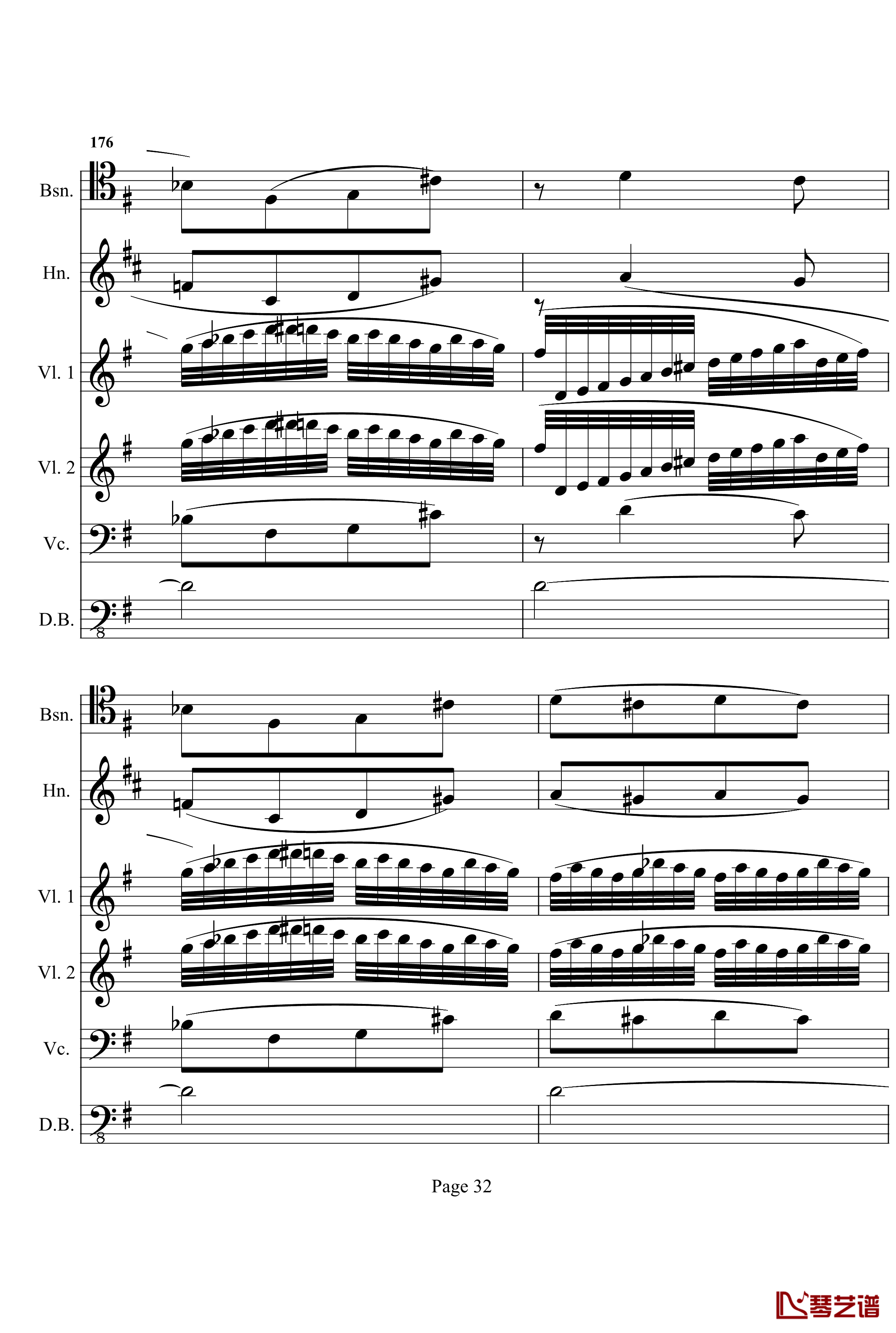 奏鸣曲之交响钢琴谱- 第十首-Ⅰ-贝多芬-beethoven32