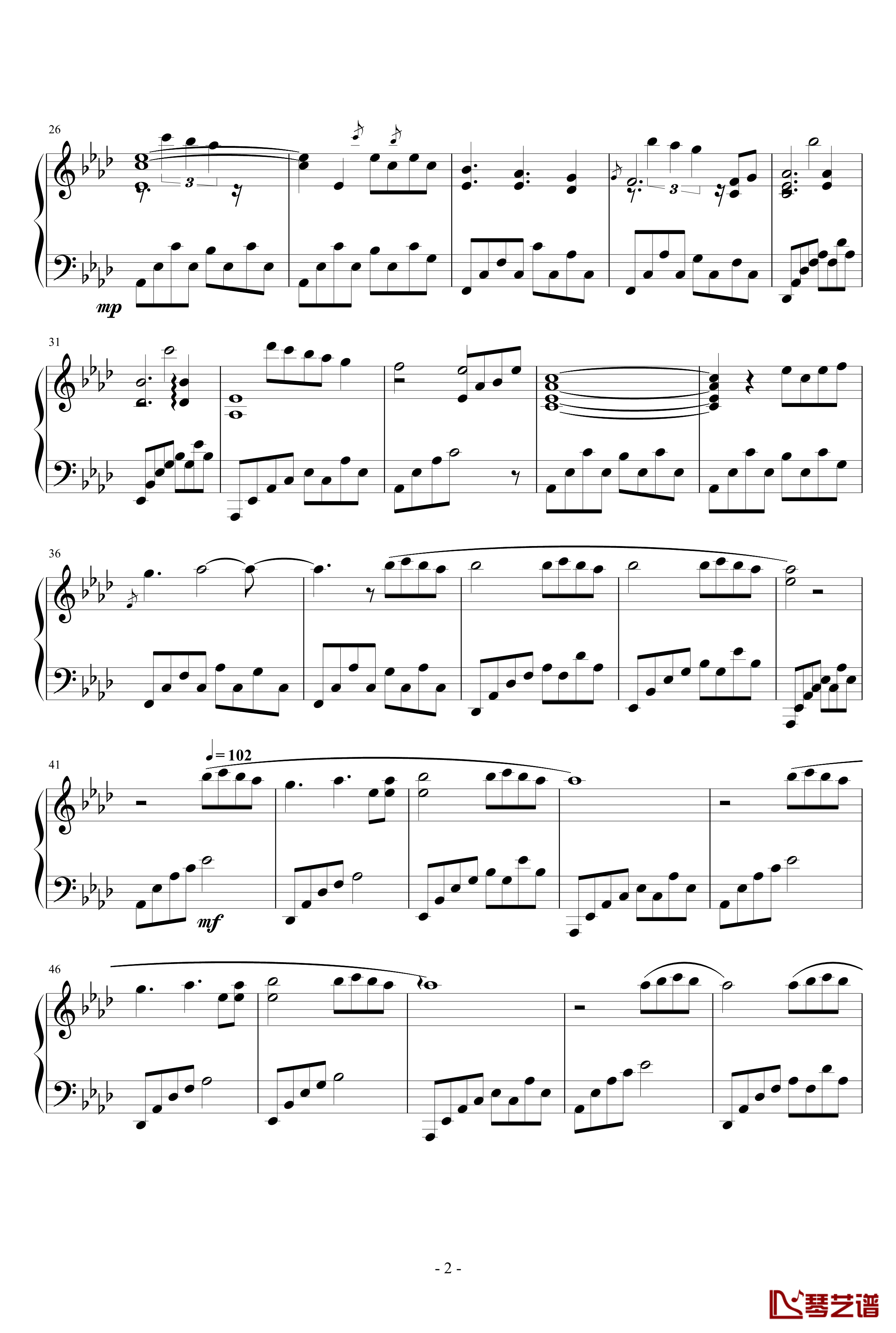 Moonlight钢琴谱-LEF2