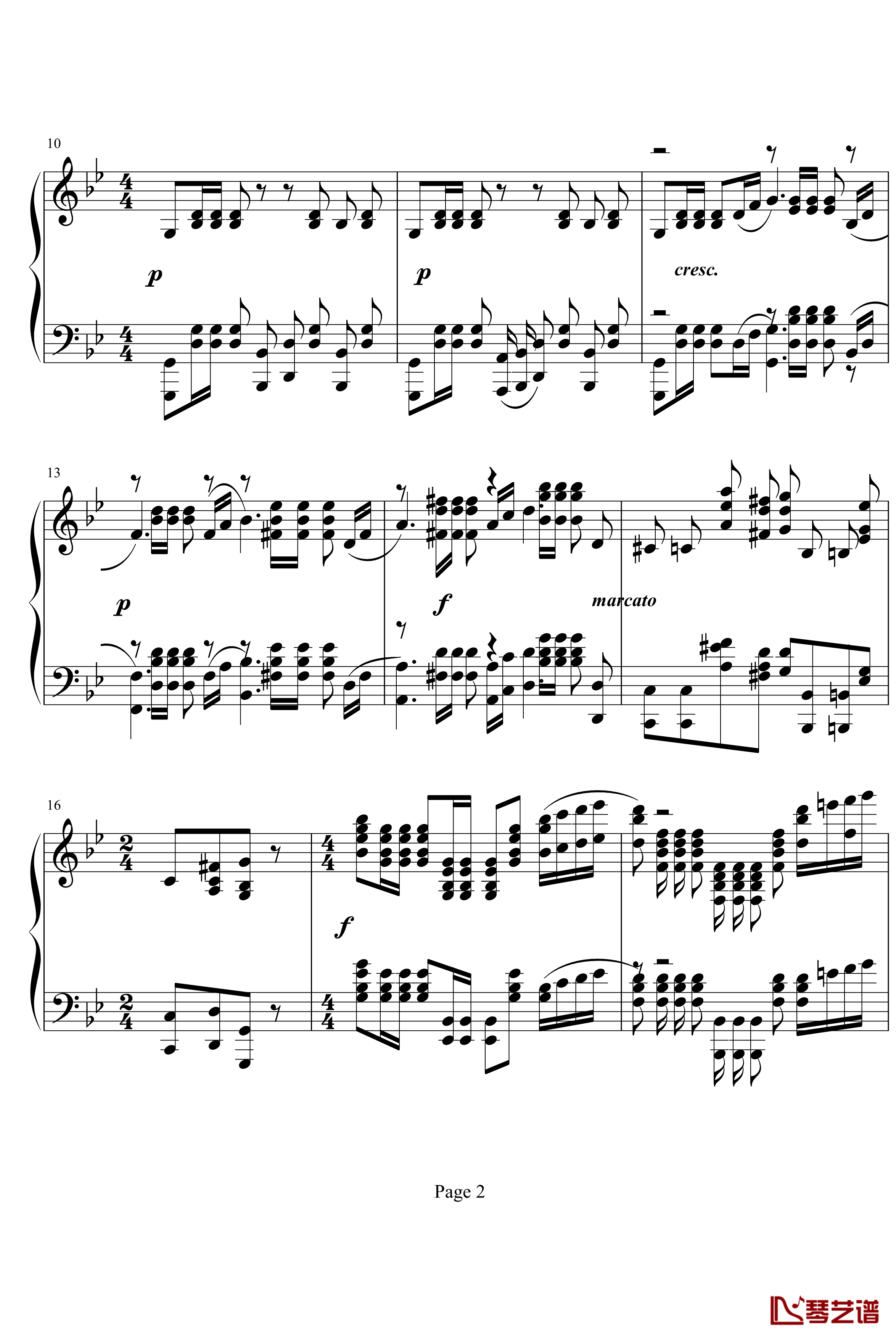  G小调前奏曲.op.23 No.5钢琴谱-拉赫马尼若夫-Rachmaninoff2