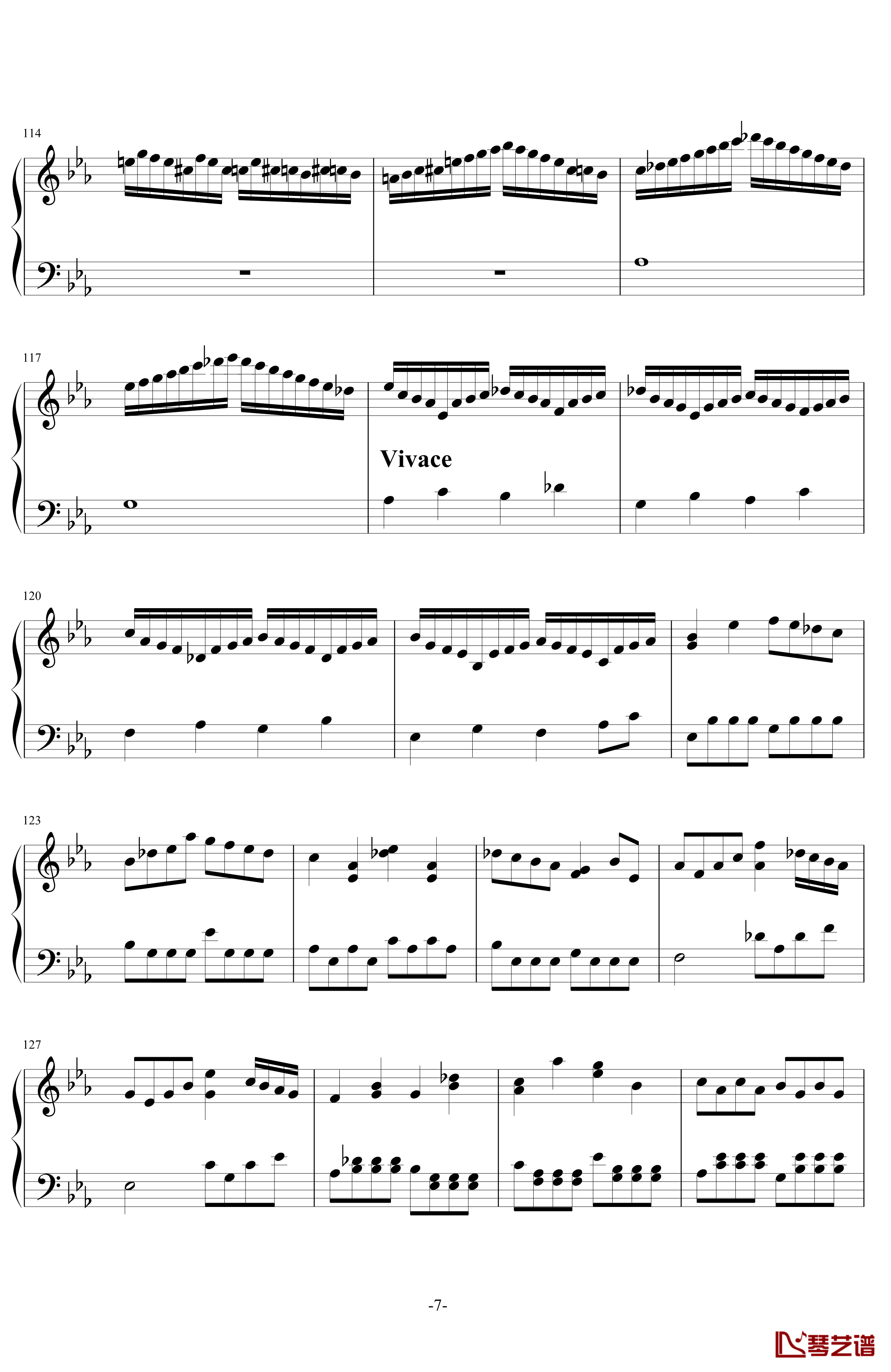 C小调第一钢琴奏鸣曲第一乐章钢琴谱-ver 2011.6-舍勒七世7