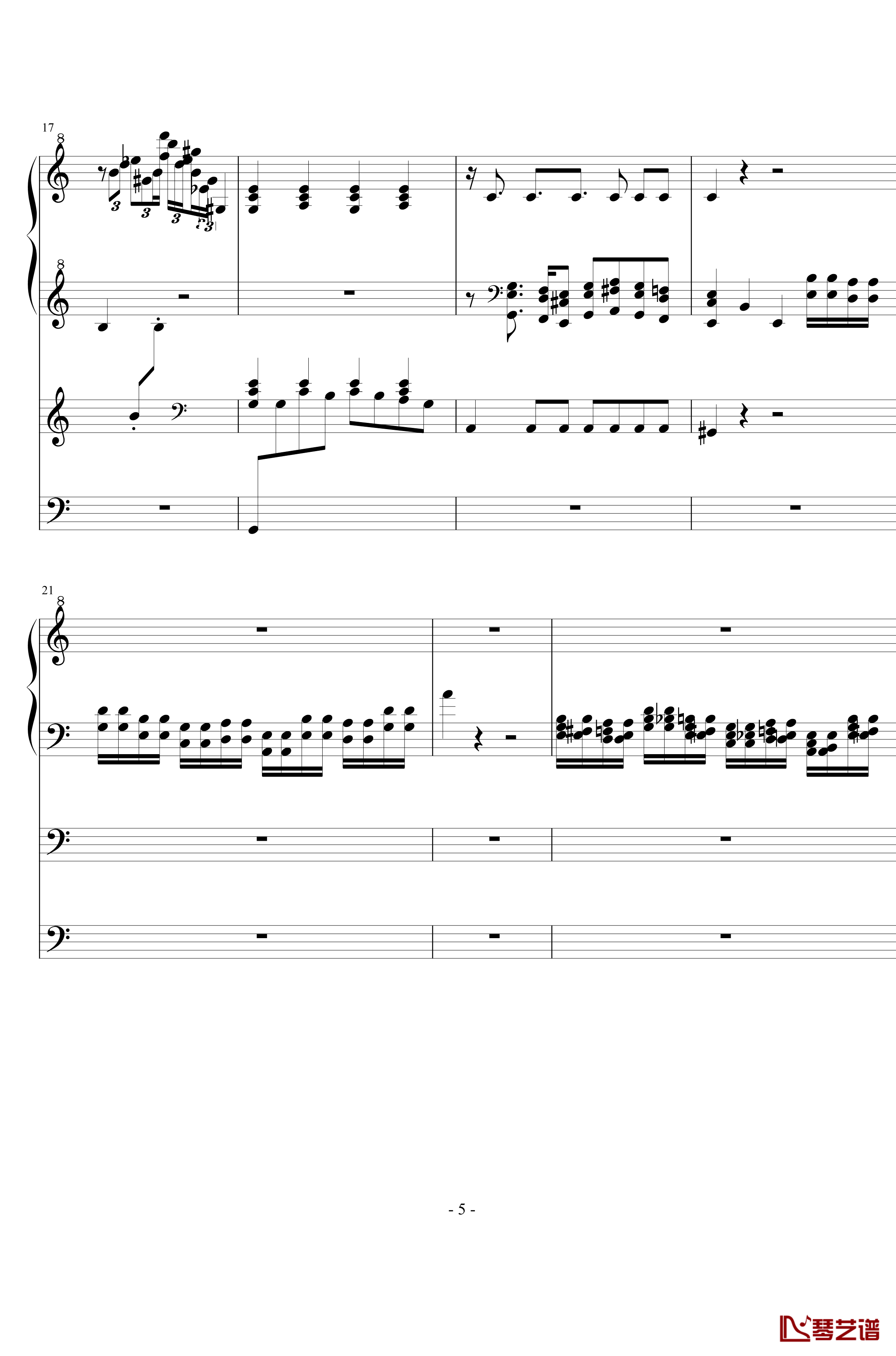 秋汶钢琴谱-FIRSTONE5