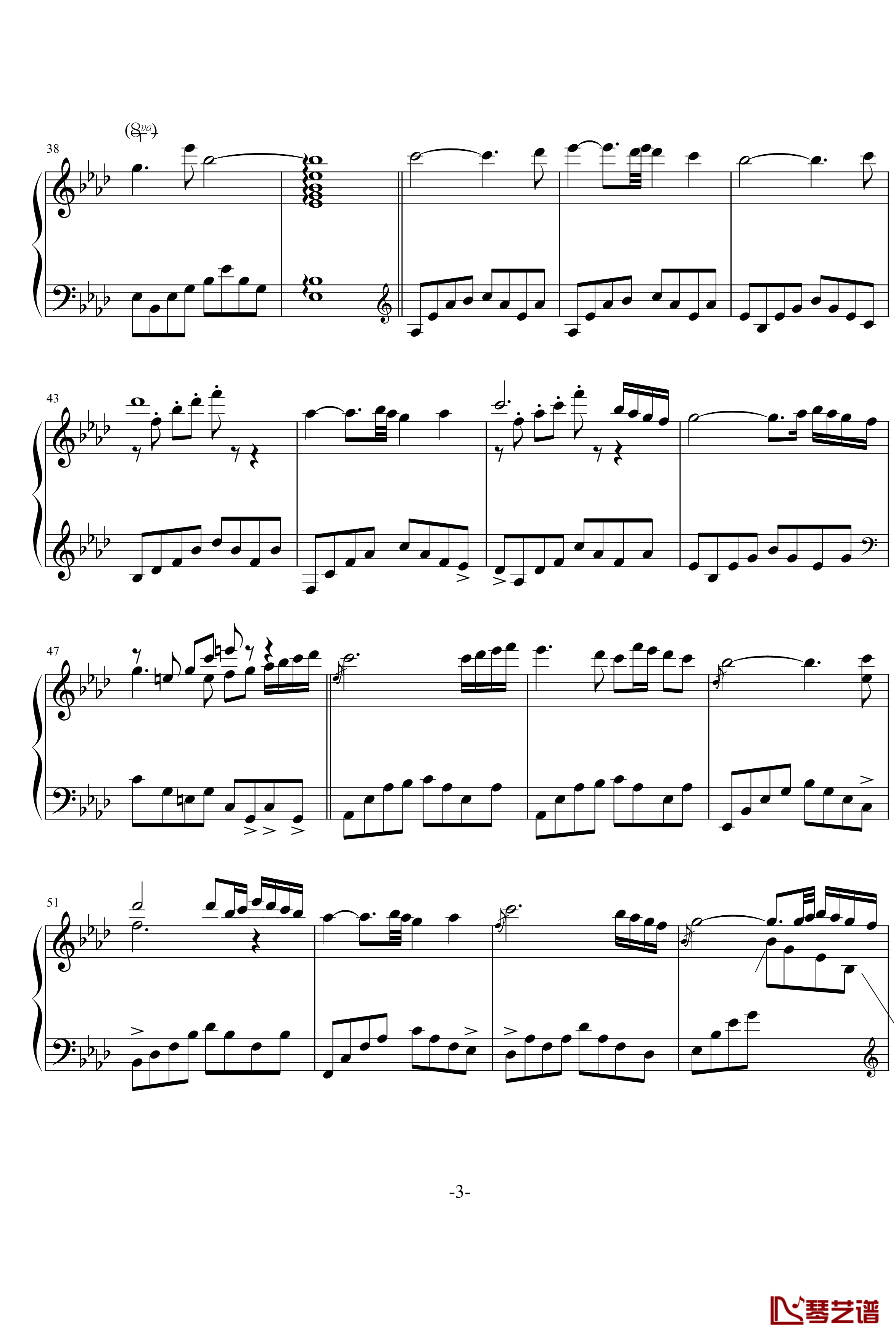 first touch钢琴谱-雅尼3