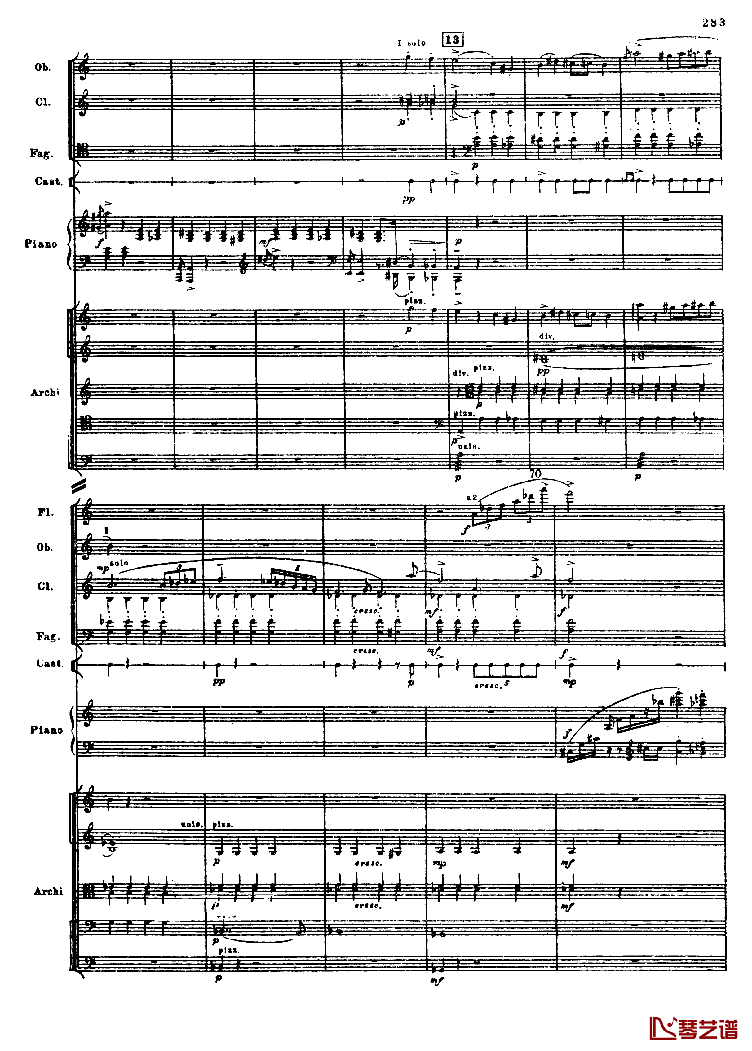 普罗科菲耶夫第三钢琴协奏曲钢琴谱-总谱-普罗科非耶夫15