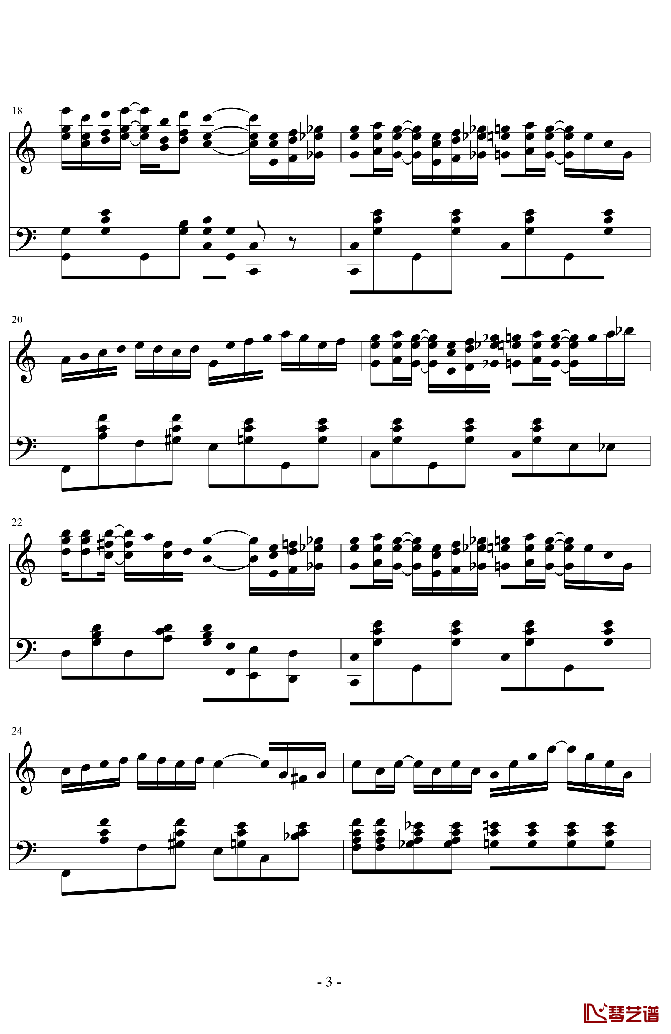 the entertainer钢琴谱-完整版-拉格泰姆-Scott Joplin3