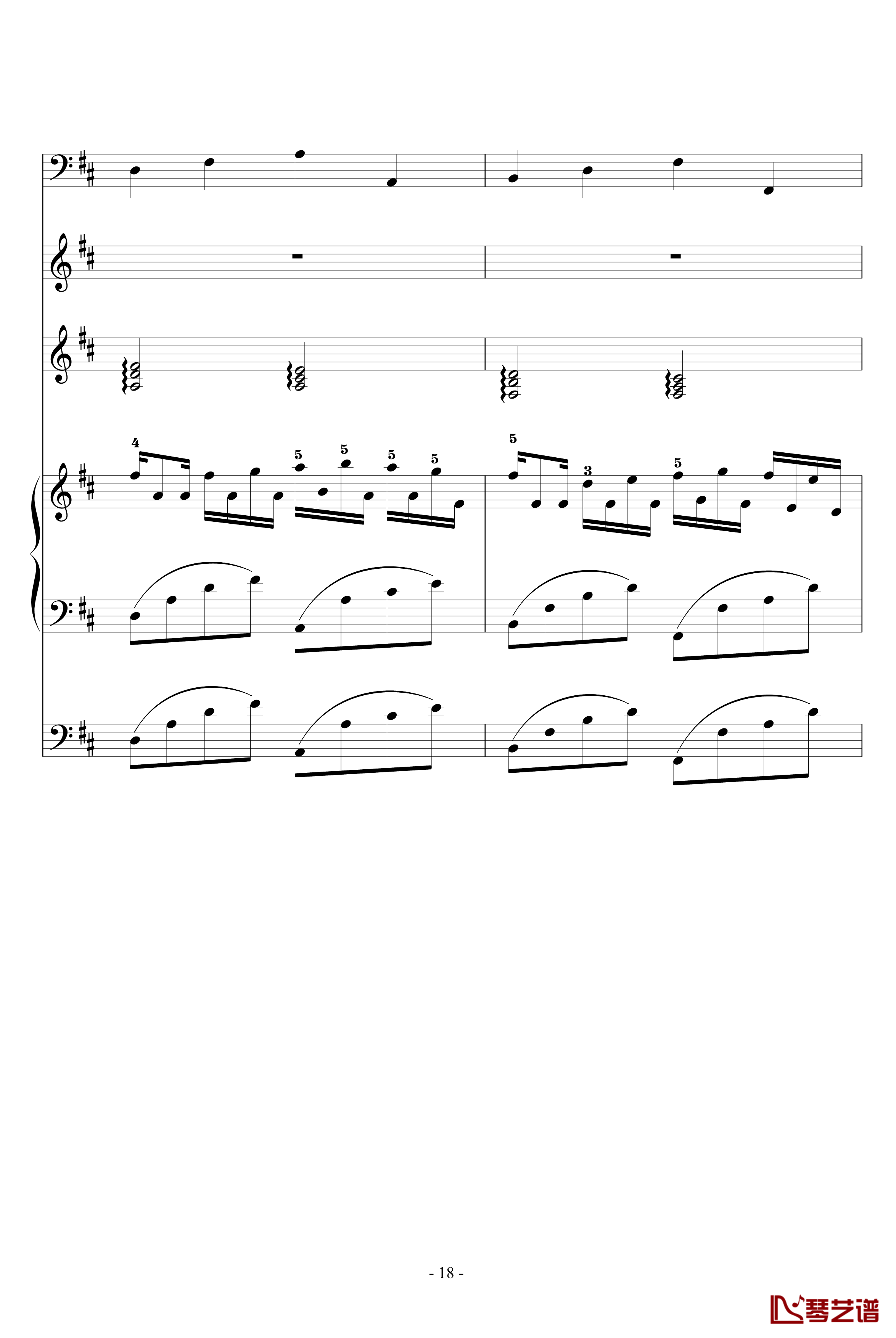 卡农钢琴谱-帕赫贝尔-Pachelbel18