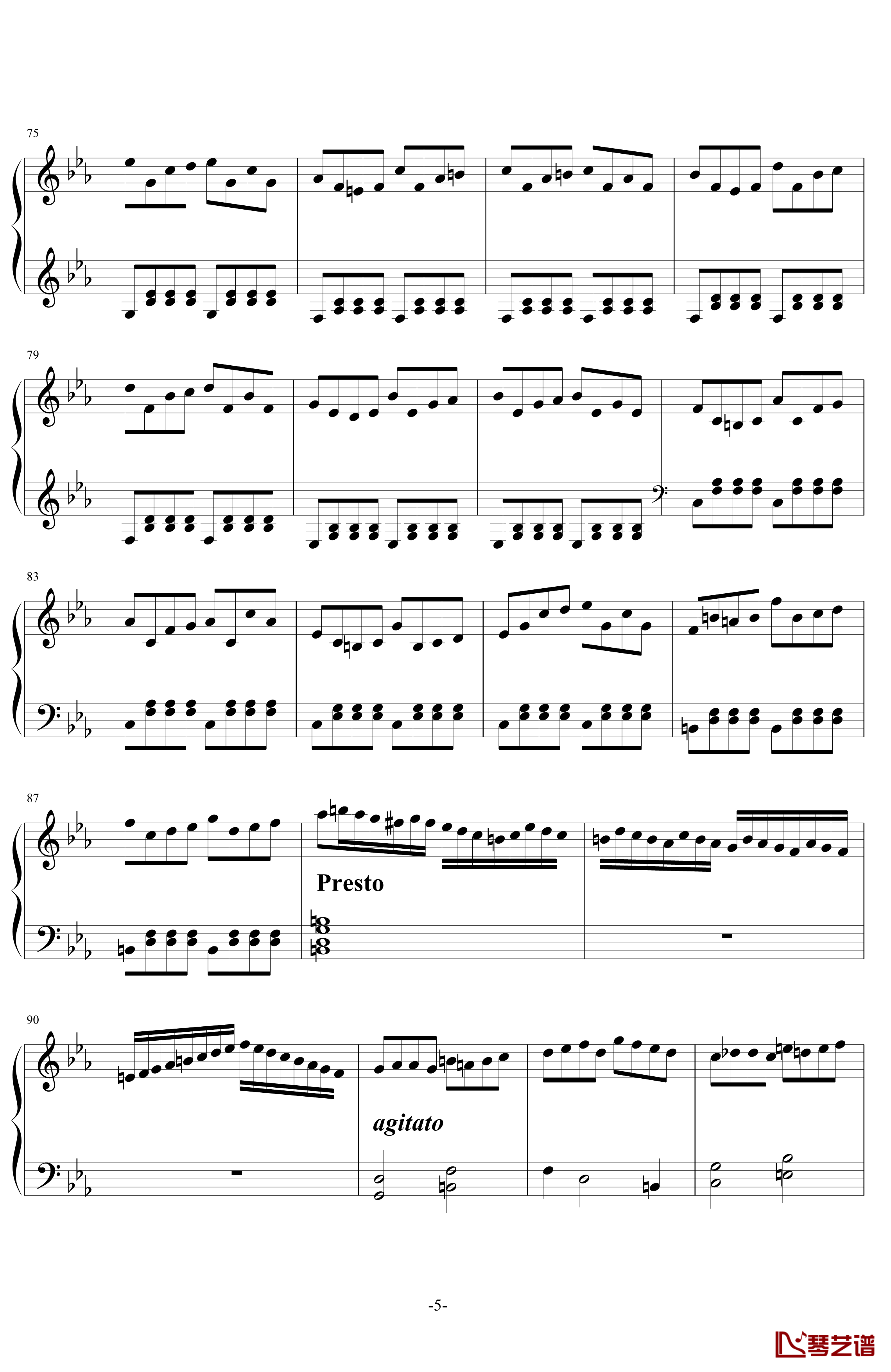 C小调第一钢琴奏鸣曲第一乐章钢琴谱-ver 2011.6-舍勒七世5